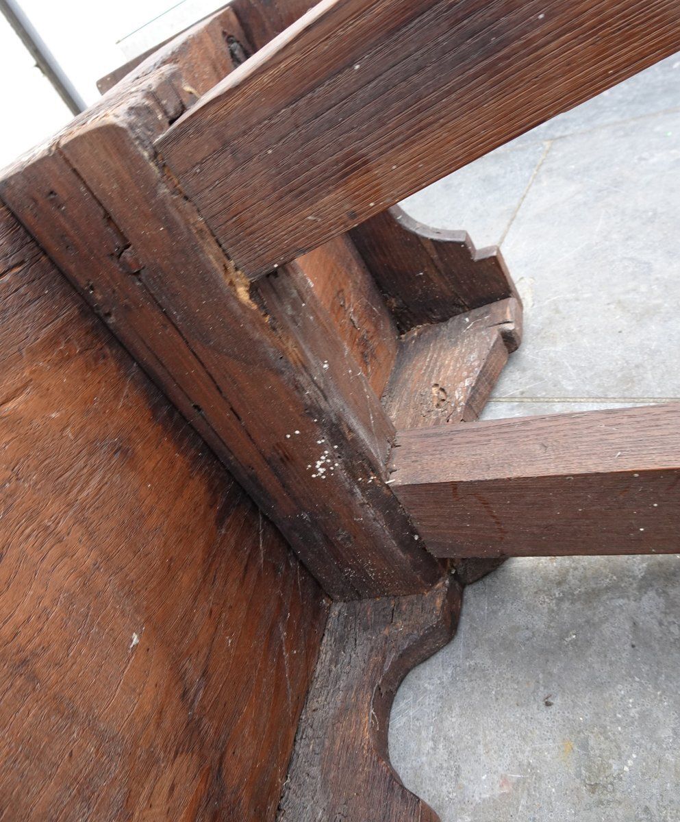 photo buy Antique Rustic Oak Bench, 1800s