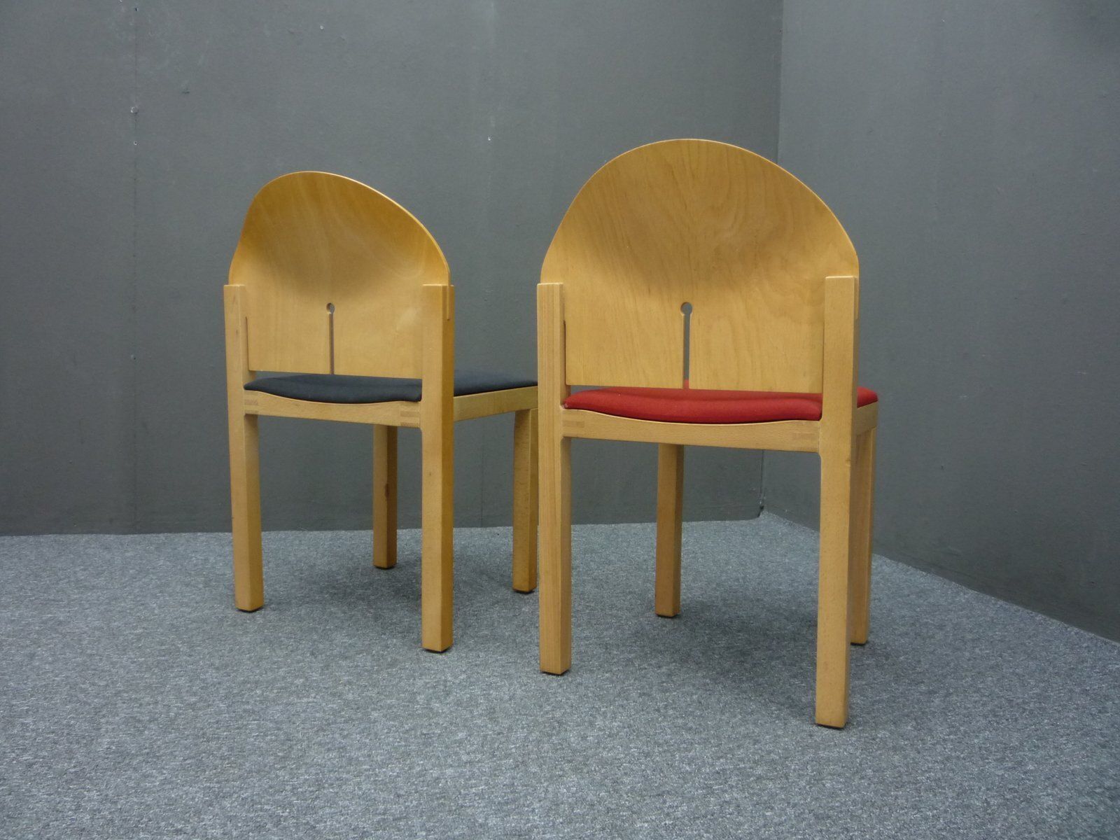 Set Of Postmodern Dining Chairs By Arno Votteler, 1980s photo furniture