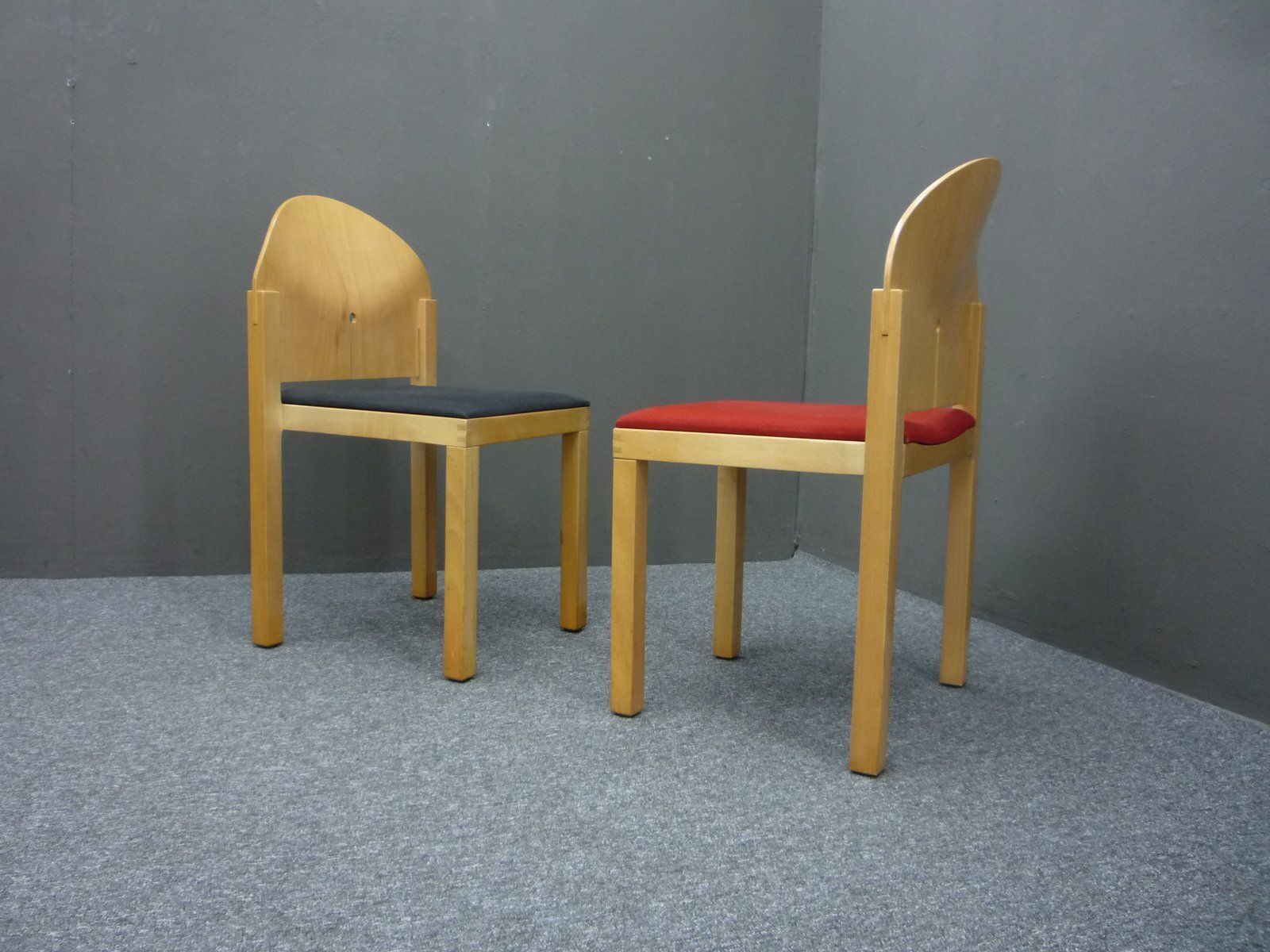 Set Of Postmodern Dining Chairs By Arno Votteler, 1980s photo 386.0