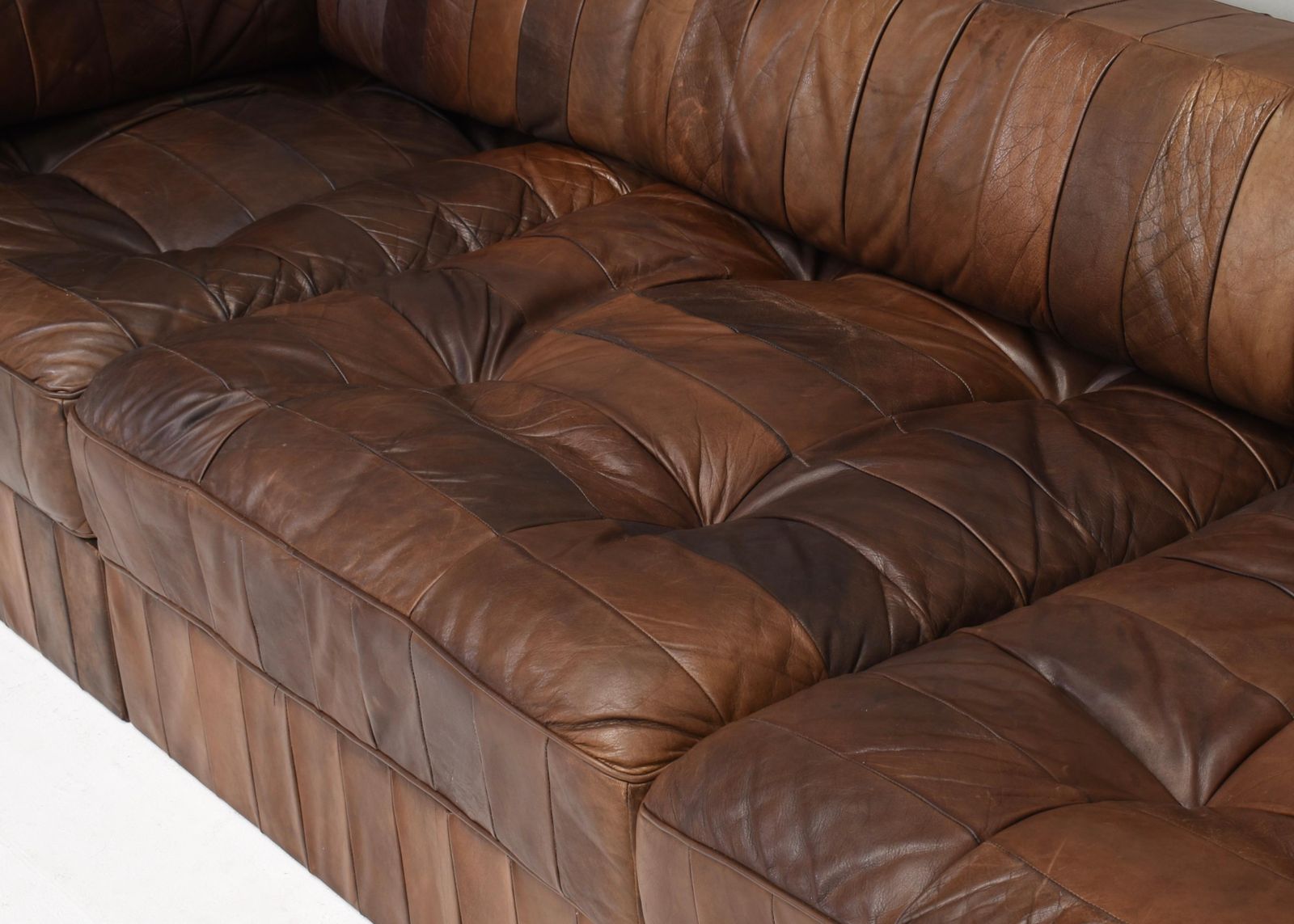 De Sede Ds 88 Sectional Sofa In Cognac Tan Brown Leather, Switzerland, 1970's photo 19726.0