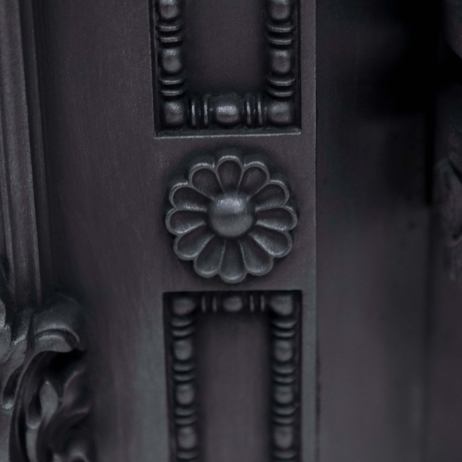 Antique Ornate Georgian Cast Iron Fireplace Insert | Register Grate photo vinterior