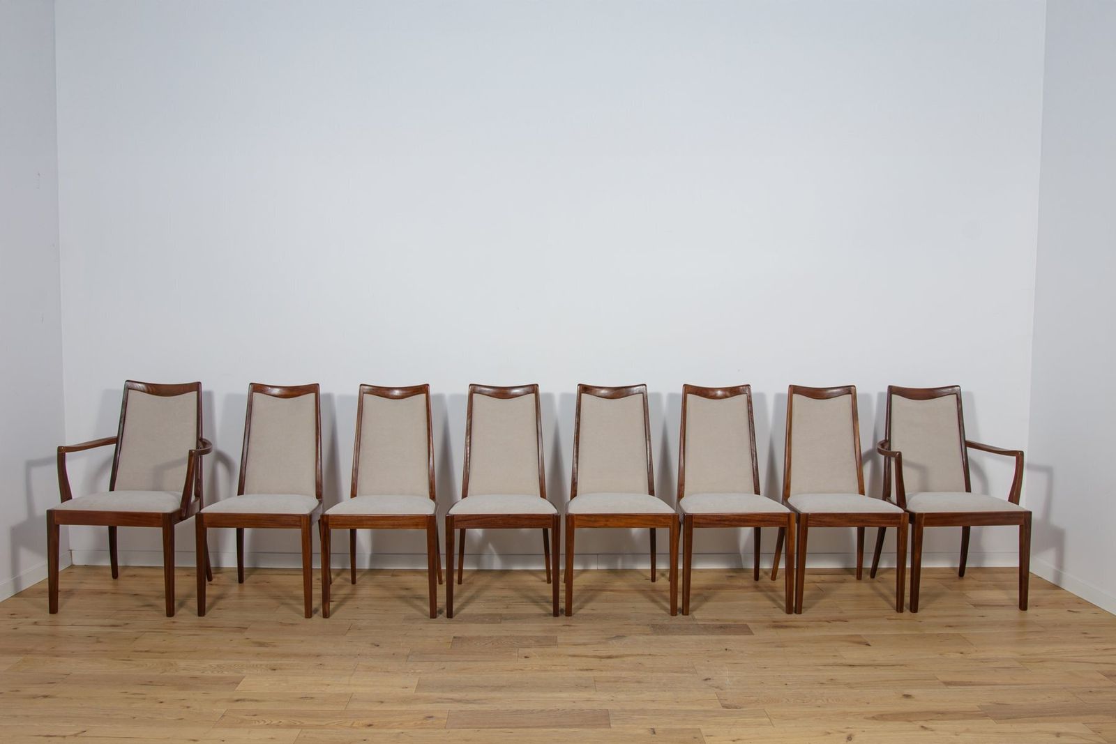 Mid Century Teak Dining Chairs By Leslie Dandy For G Plan, United Kingdom, 1960s, Set Of 8