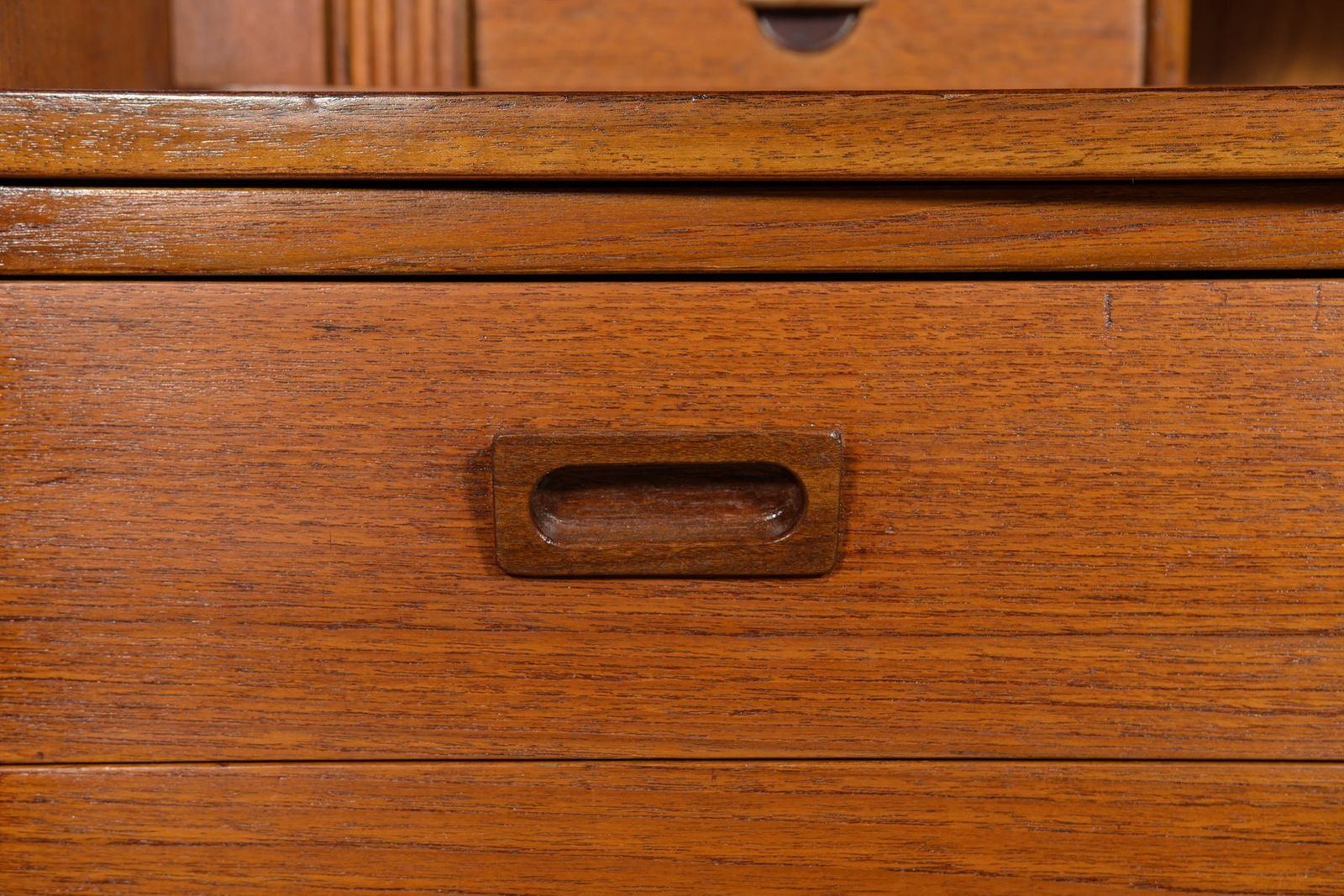 photo vintage Mid Century Teak Shelf By Johannes Sorth For Bornholm, Denmark, 1960s