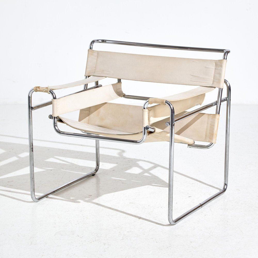 Set Of Model B3 Wassily Chairs Attributed To Marcel Breuer For Gavina, 1960s photo furniture