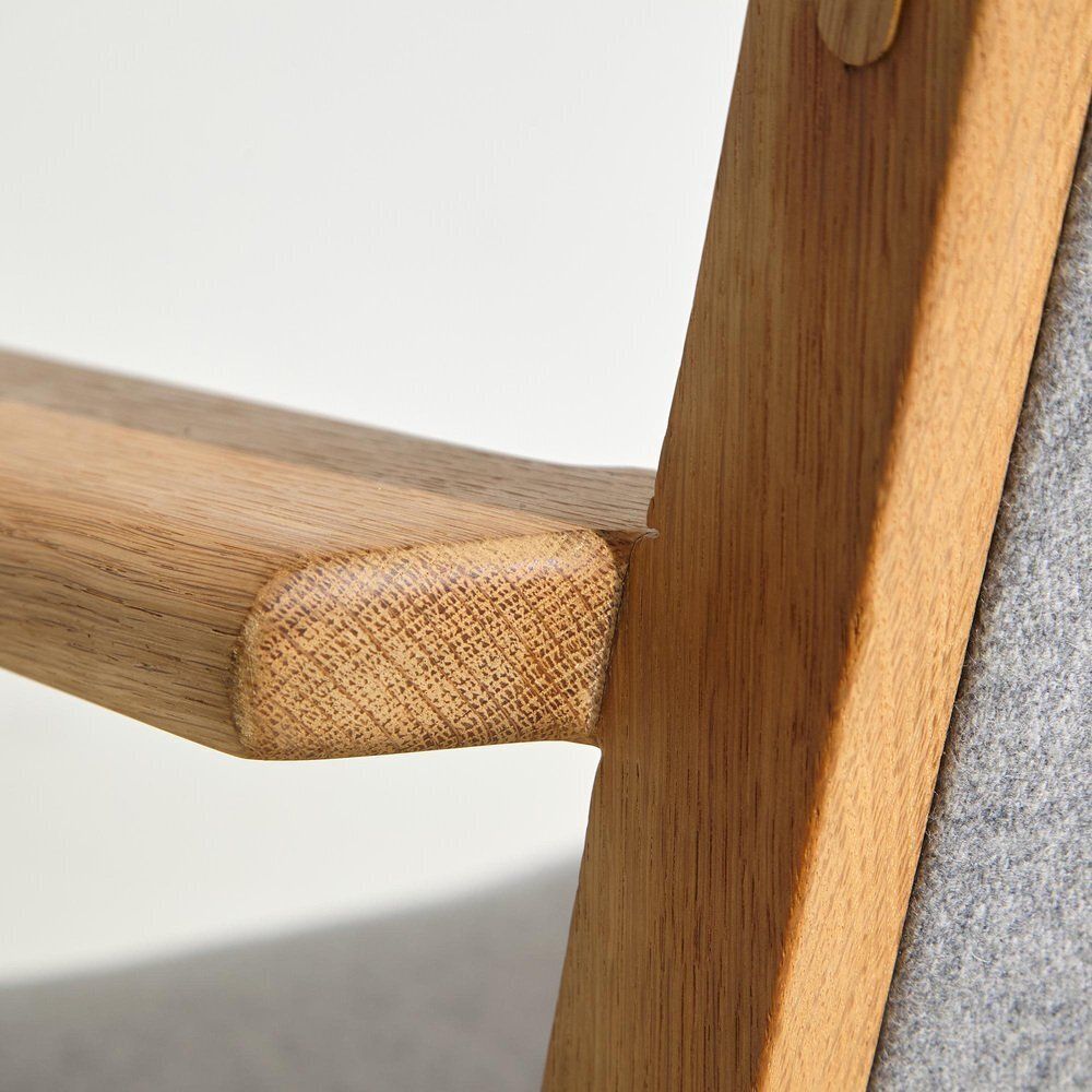 Furniture Oak Armchair By Hans J. Wegner For Getama, 1960s photo