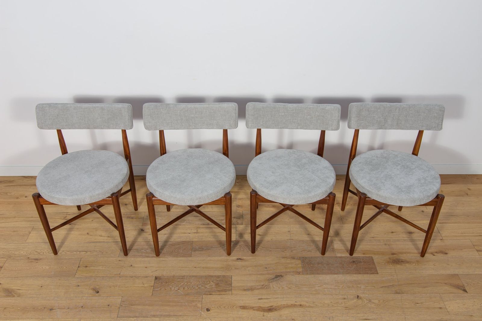 Mid Century Teak Dining Chairs By Ib Kofod Larsen For G Plan, 1960s, Set Of 4 photo vintage