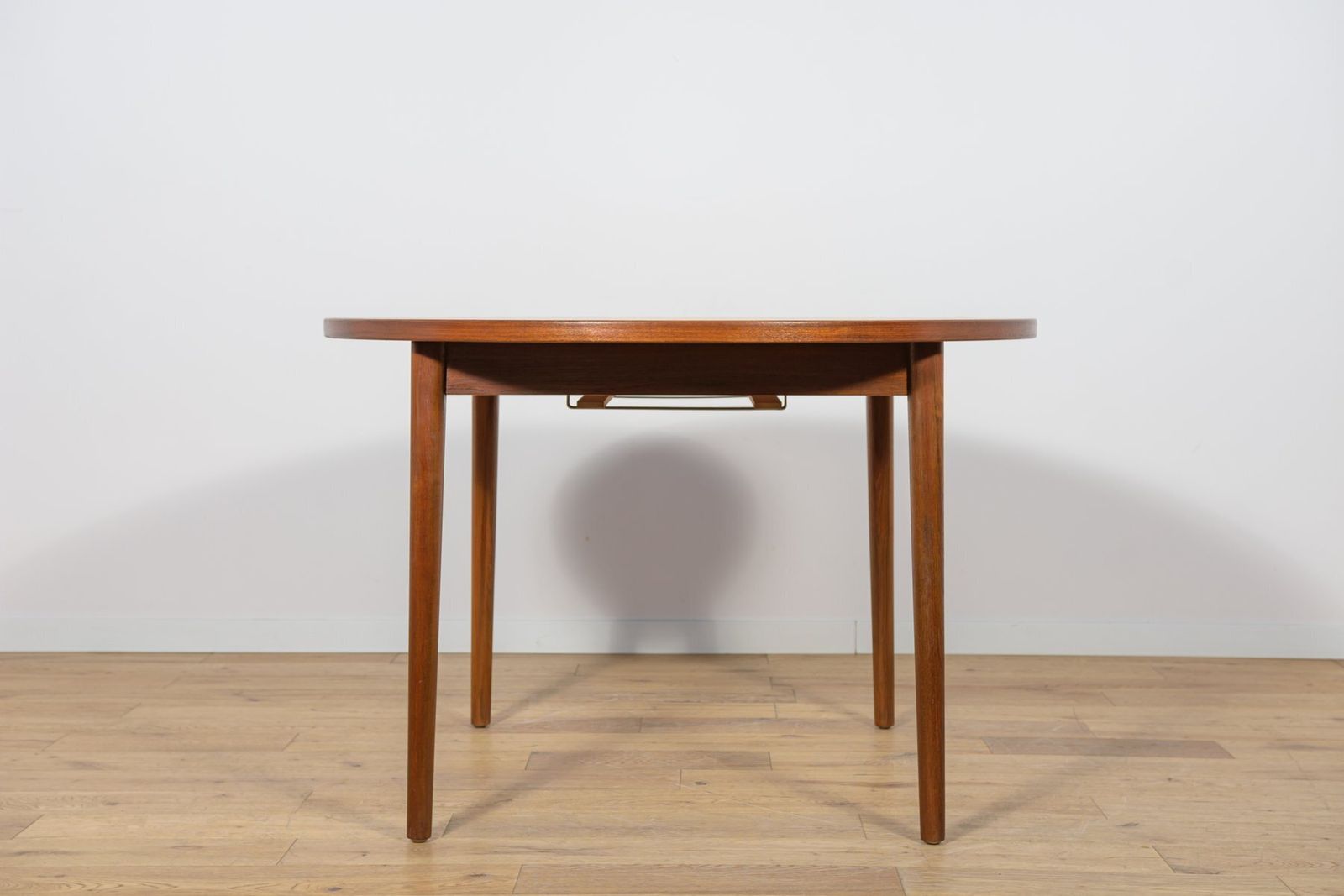 Mid Century Round Teak Dining Table By Nils Jonsson For Hugo Troeds, Sweden, 1960s photo furniture