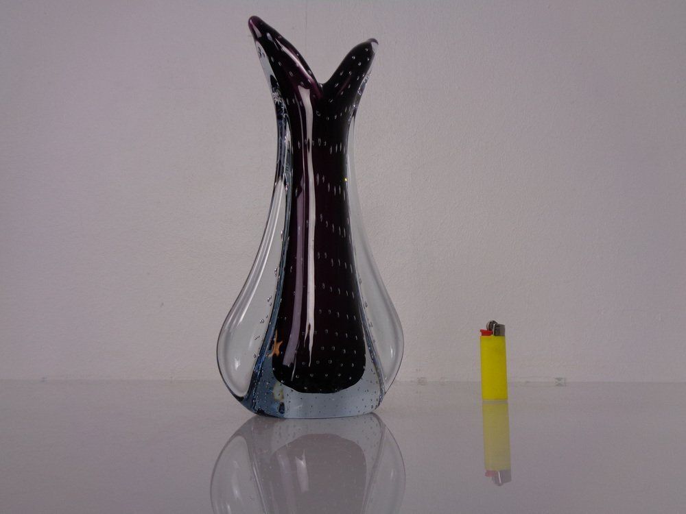 Murano Glass Vase From Fratelli Toso, Italy, 1960s photo for sale