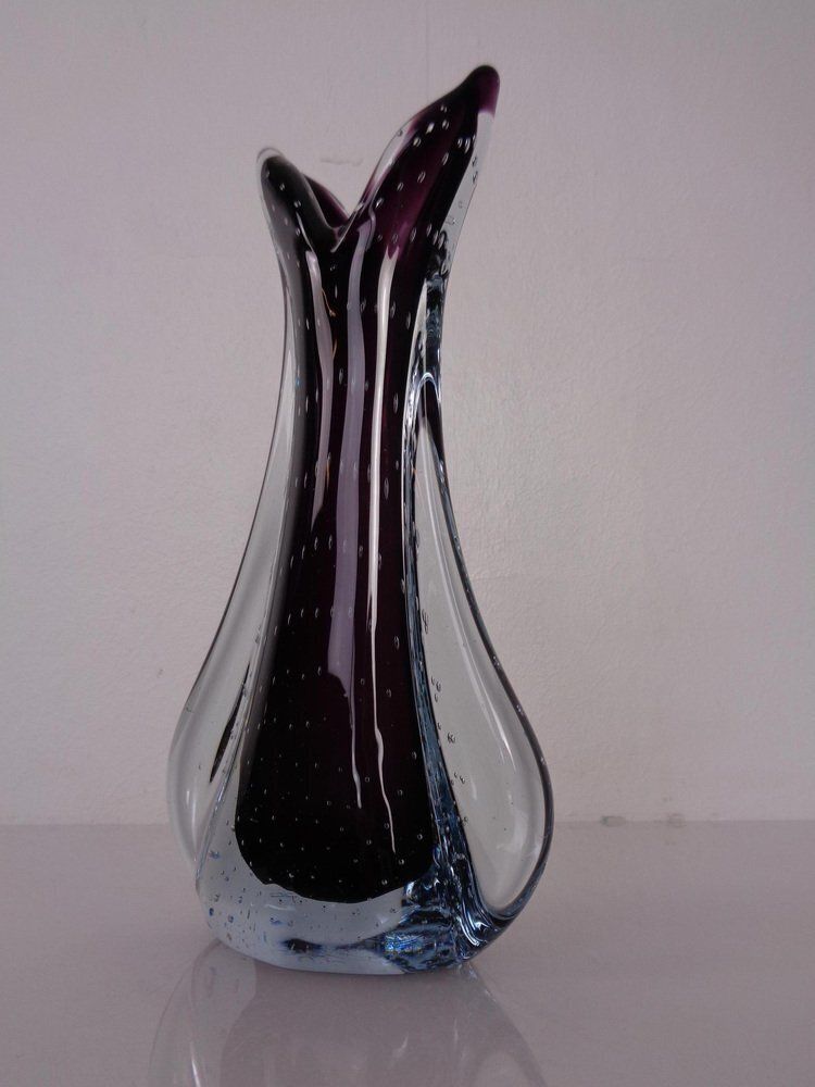 Murano Glass Vase From Fratelli Toso, Italy, 1960s photo vinterior