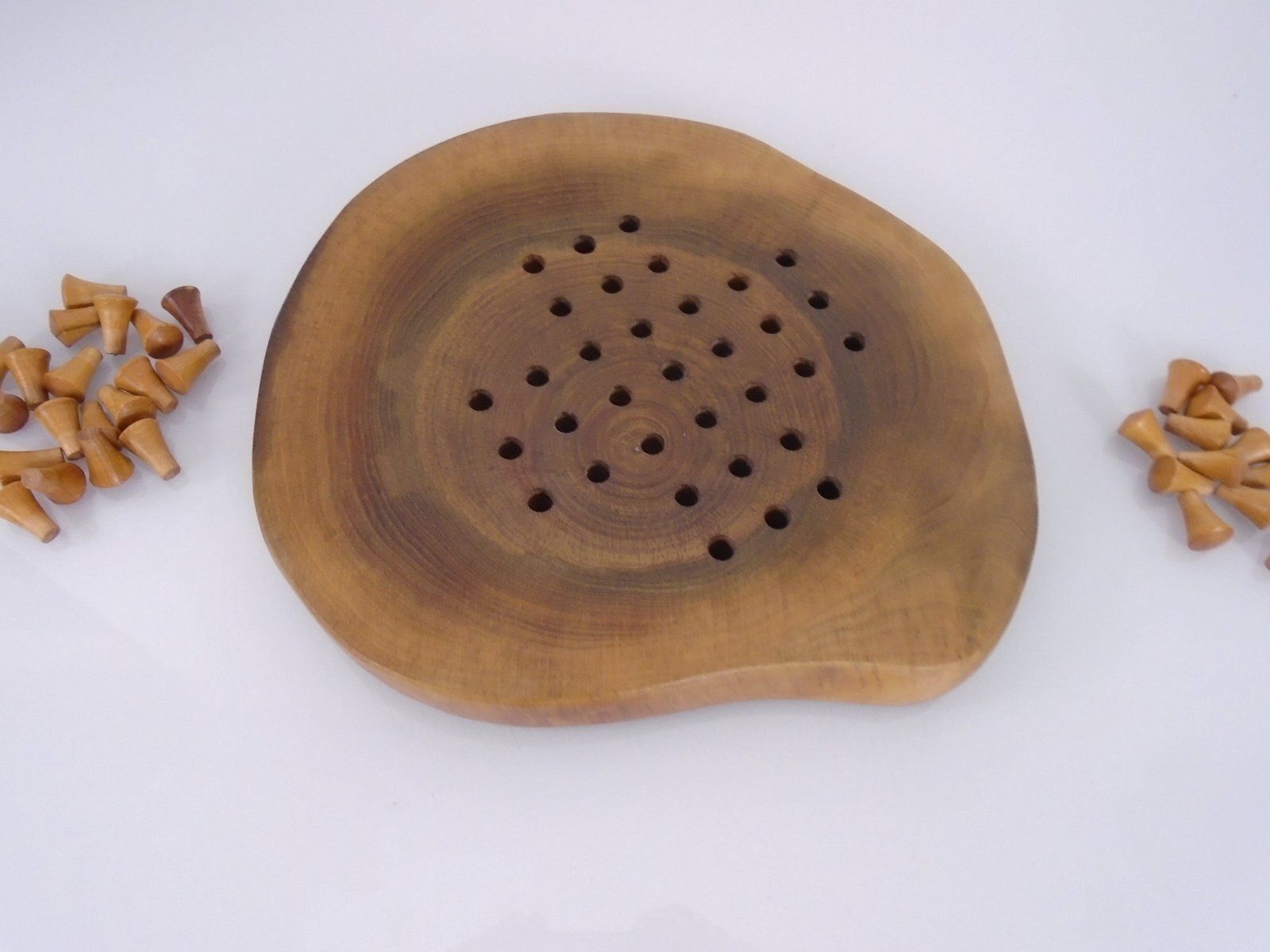 Handcrafted Wooden Solitaire Game, Germany, 1970s photo Home Decor