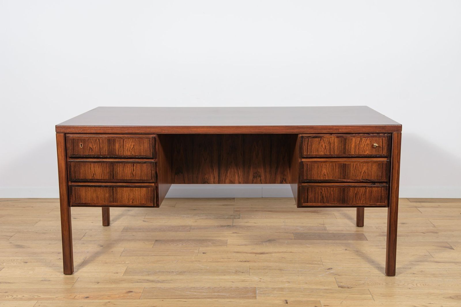 Mid Century Modern Model 77 Freestanding Desk In Teak From Omann Jun, 1960s photo 3808.0