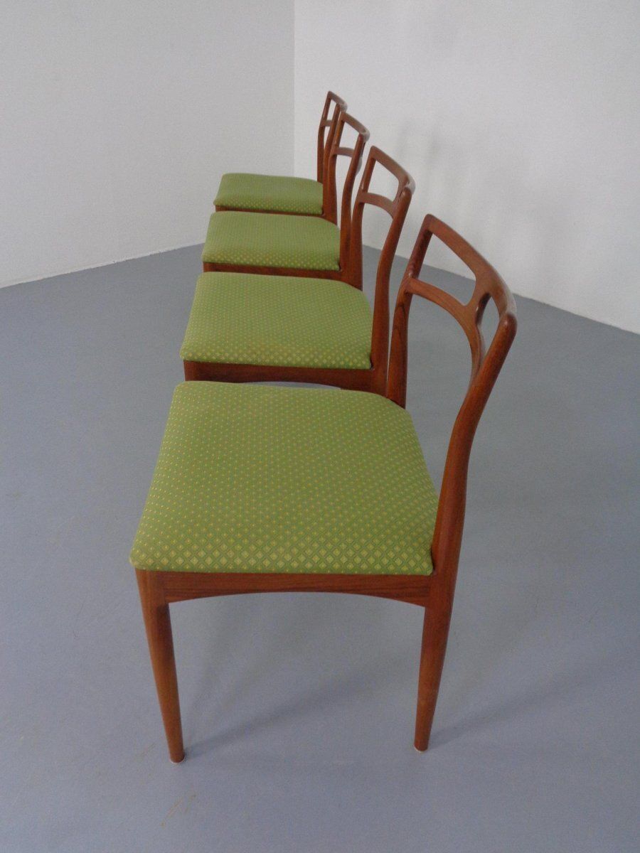 Model 94 Teak Dining Chairs By Johannes Andersen For Christian Linneberg, 1960s, Set Of 4 photo buy
