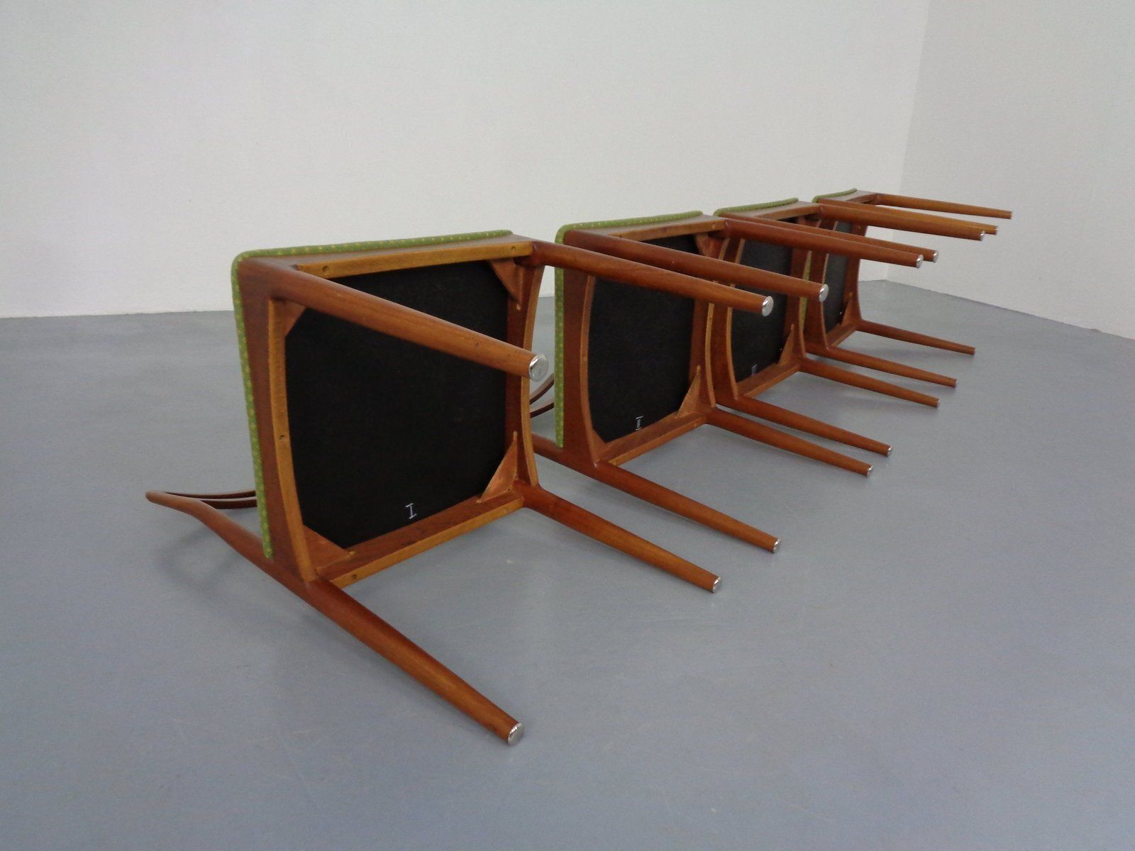 Furniture Model 94 Teak Dining Chairs By Johannes Andersen For Christian Linneberg, 1960s, Set Of 4 photo
