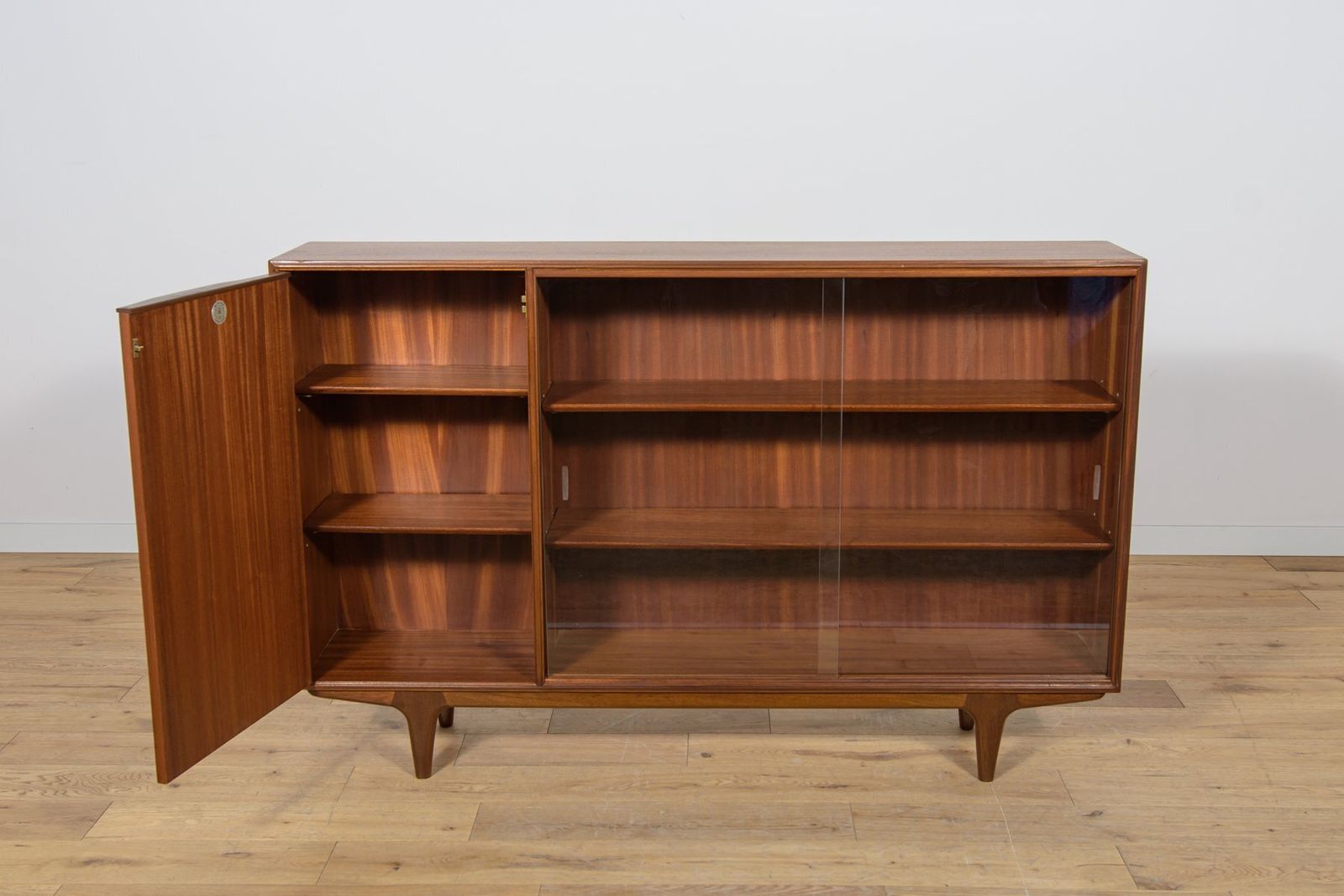 Mid Century Teak Bookshelf From McIntosh, 1960s photo vintage
