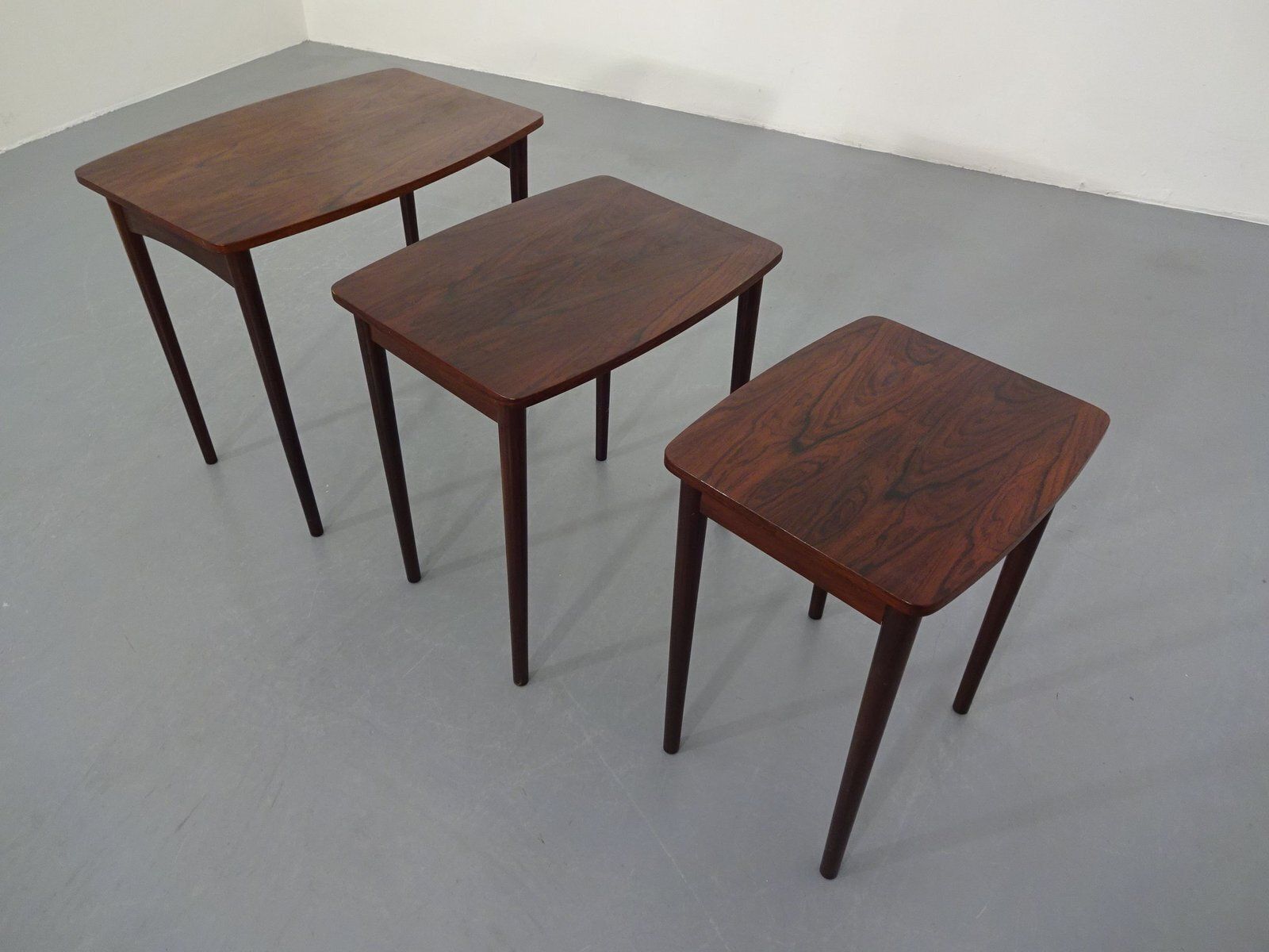 Danish Rosewood Nesting Tables, 1960s, Set Of 3 photo for sale