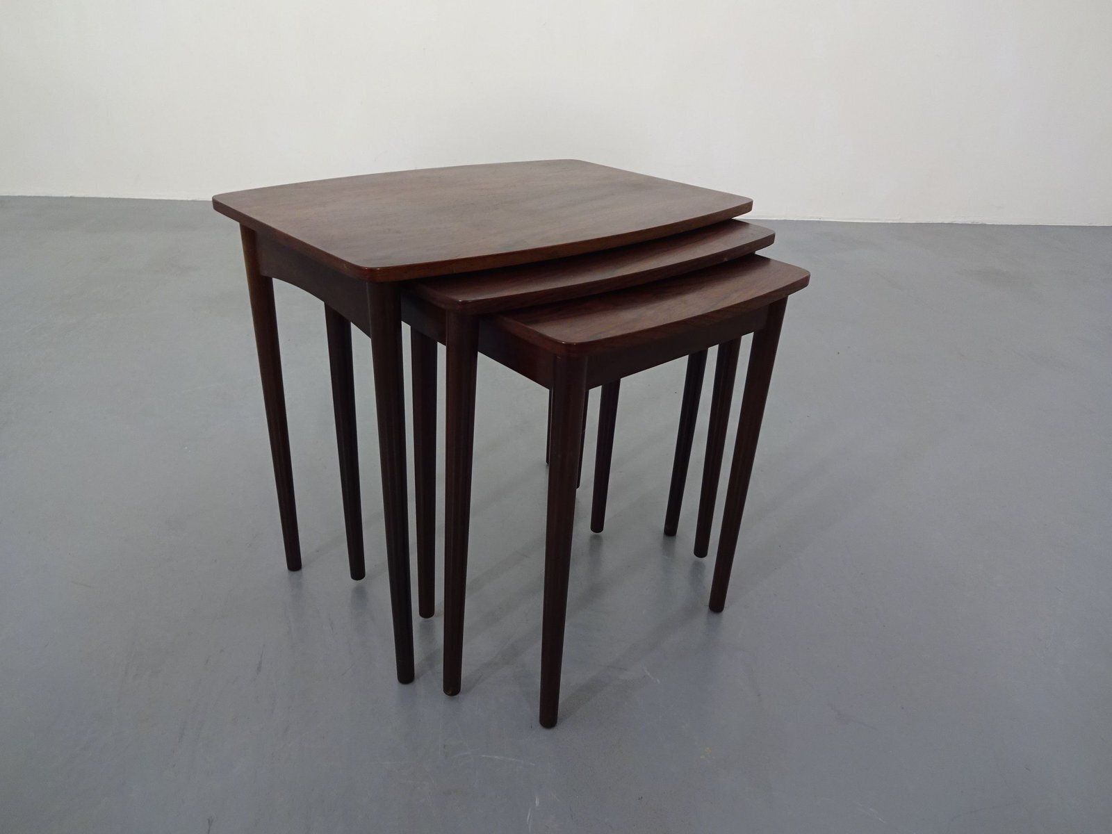 Danish Rosewood Nesting Tables, 1960s, Set Of 3 photo vintage