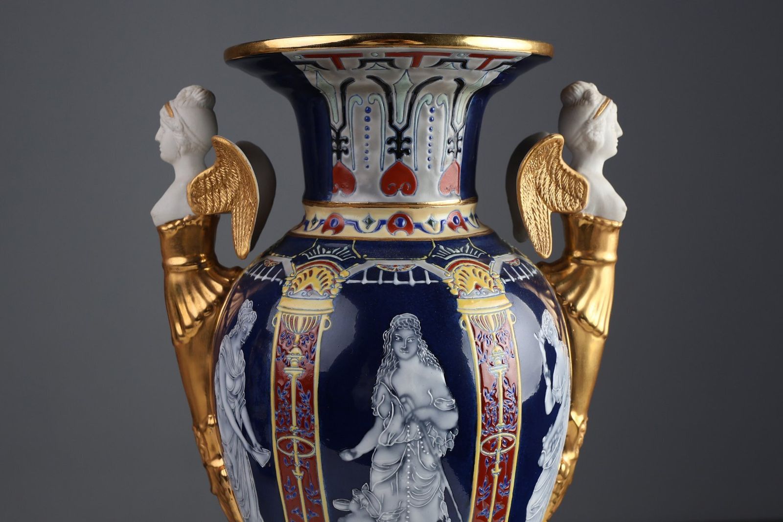 Empire Porcelain Vases From August & Conrad Bauscher, Germany, 1900s, Set Of 2 photo furniture