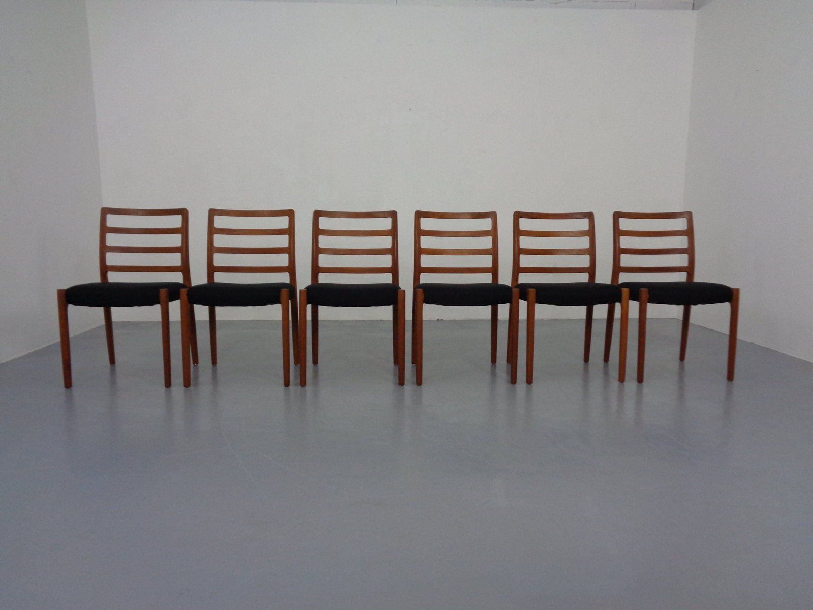 Model 85 Teak Dining Chairs By Niels Otto Møller For J. L. Møllers, 1960s, Set Of 6 photo furniture