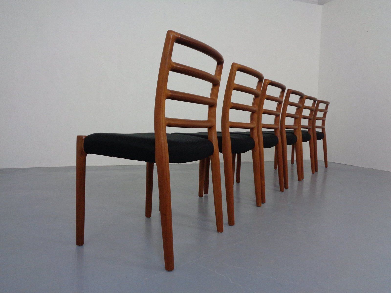 Model 85 Teak Dining Chairs By Niels Otto Møller For J. L. Møllers, 1960s, Set Of 6 photo 2299.0