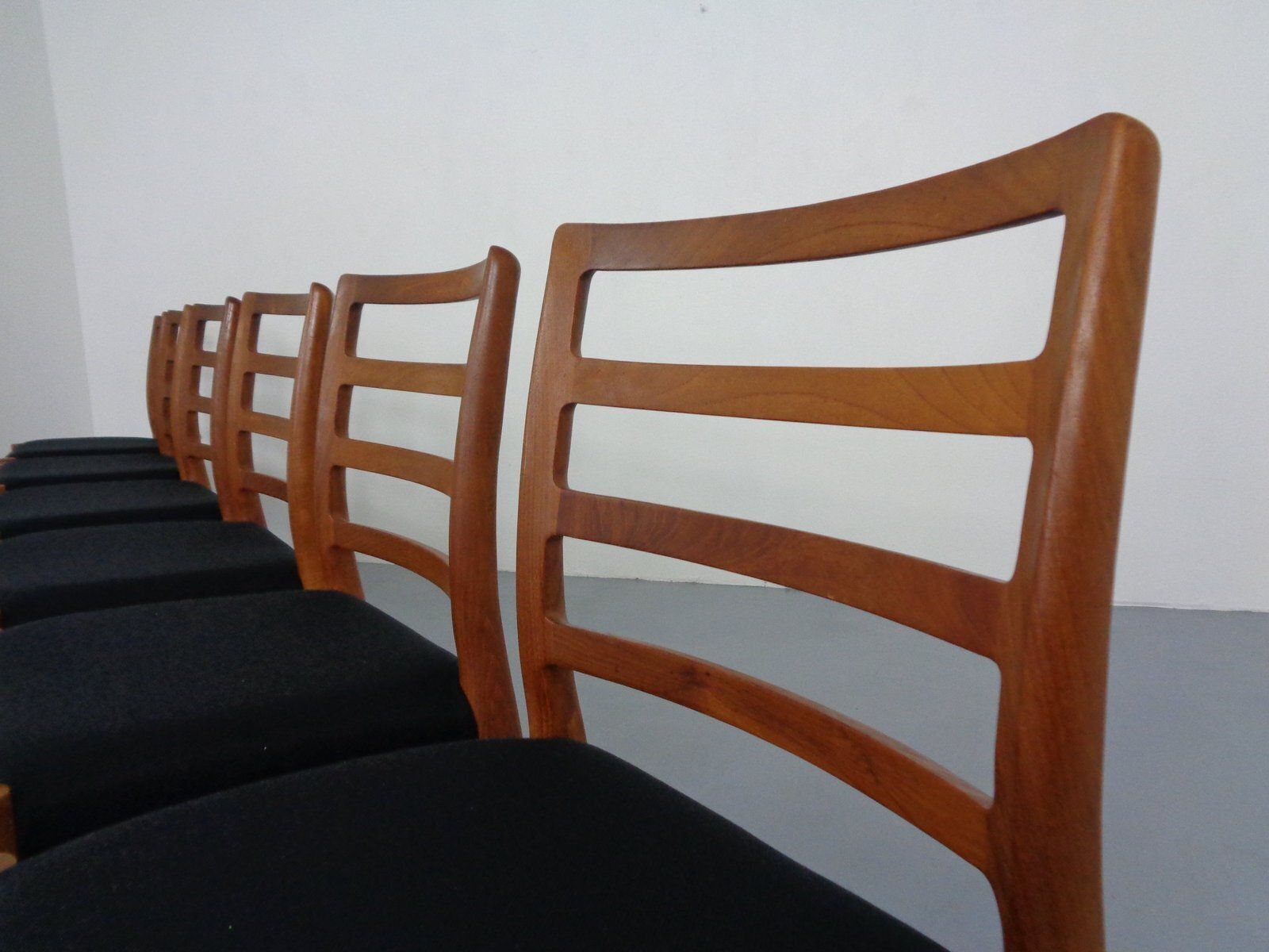 photo for sale Model 85 Teak Dining Chairs By Niels Otto Møller For J. L. Møllers, 1960s, Set Of 6