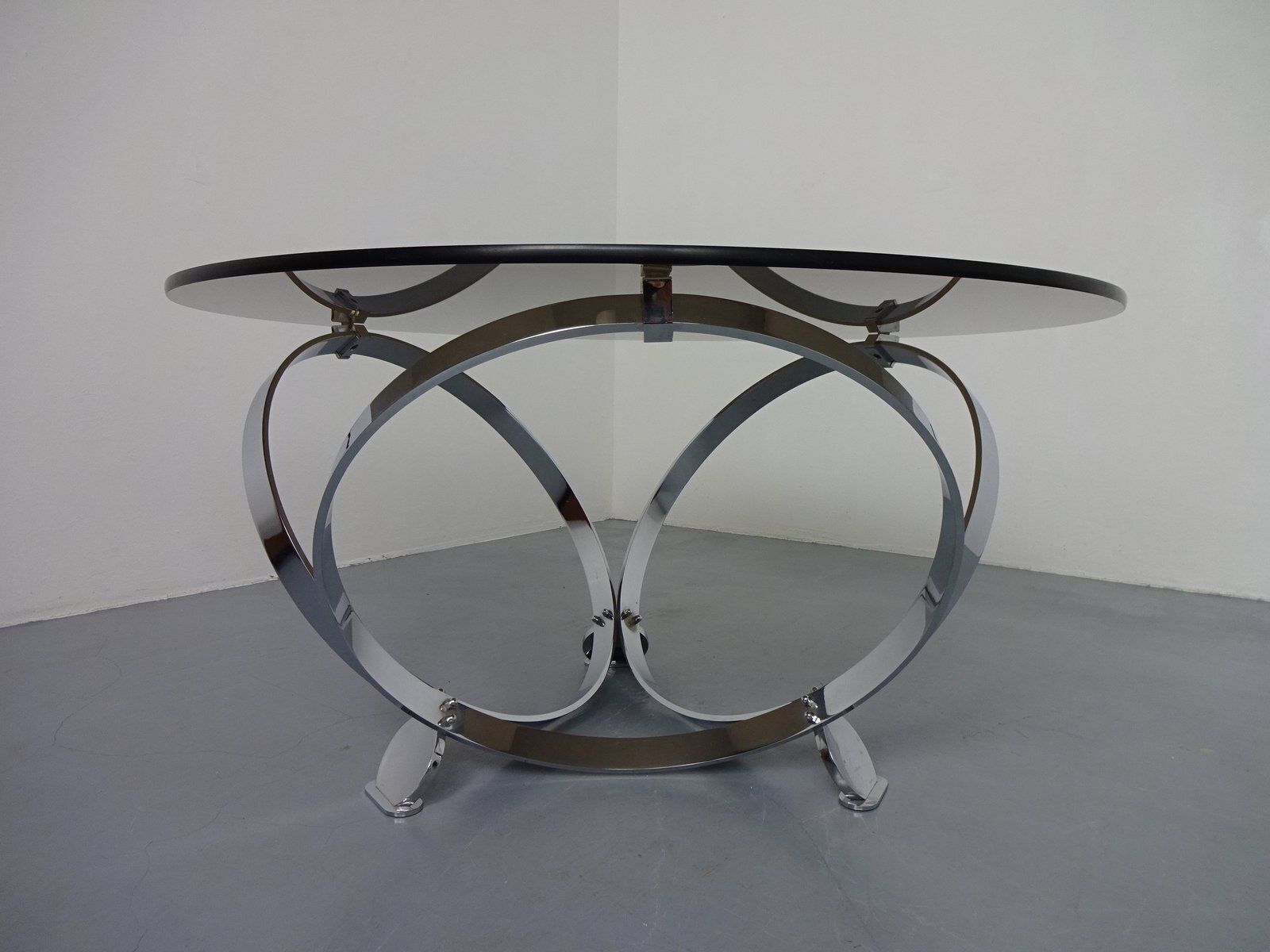 Space Age Glass Coffee Table By Knut Hesterberg For Ronald Schmitt, 1960s photo furniture