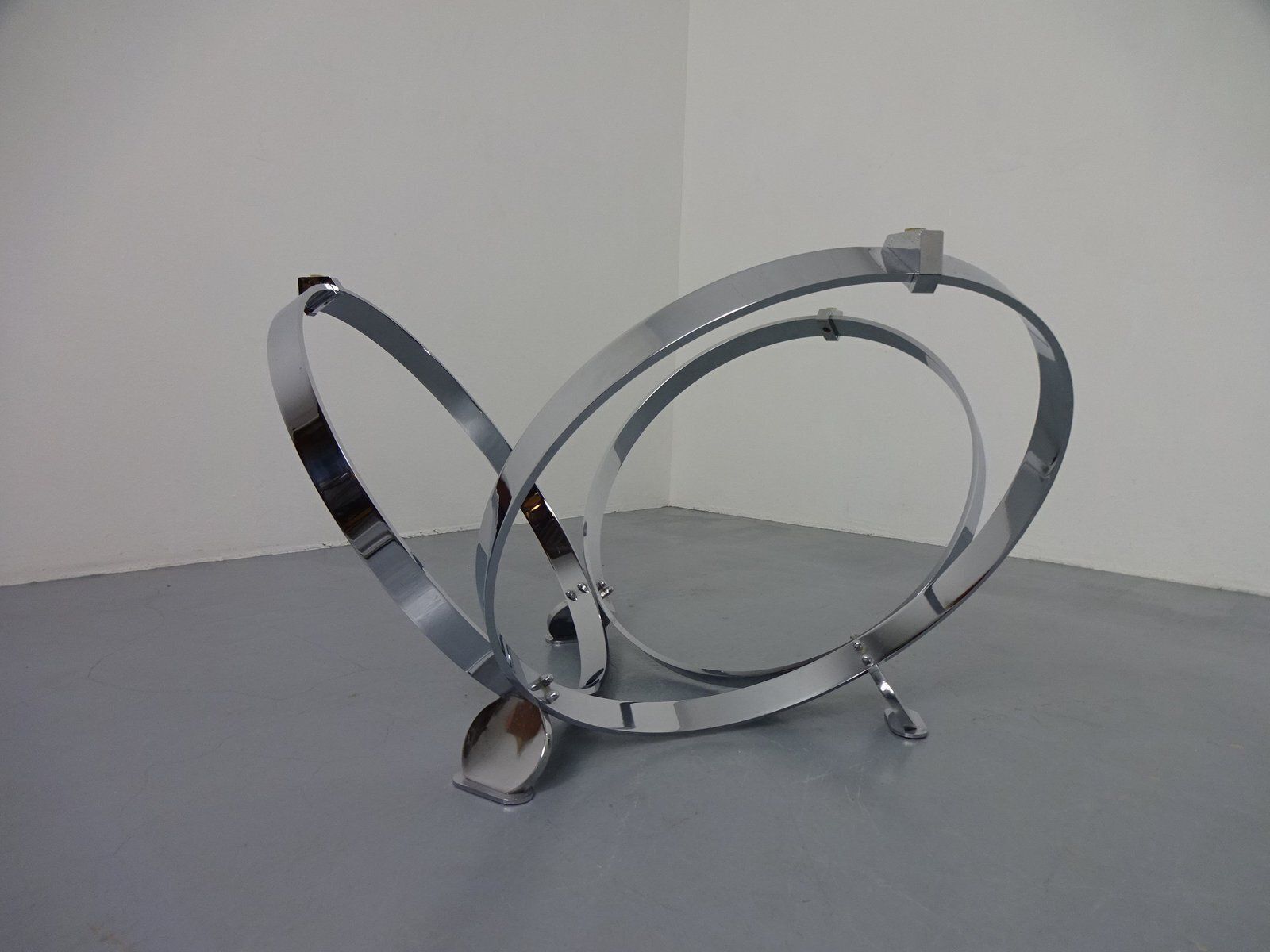 Space Age Glass Coffee Table By Knut Hesterberg For Ronald Schmitt, 1960s photo vintage