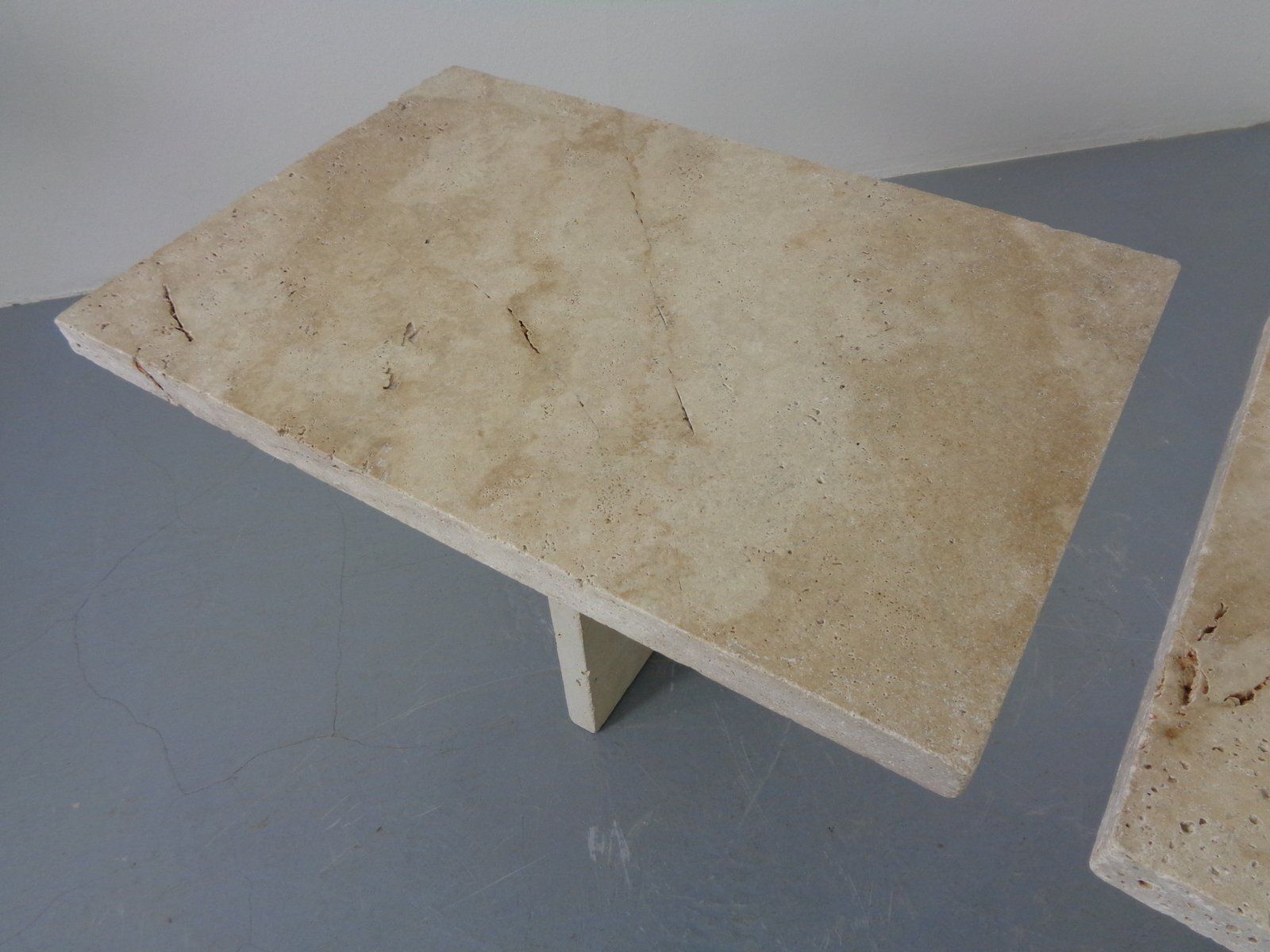 photo buy Italian Travertine Coffee Tables, 1970s, Set Of 2