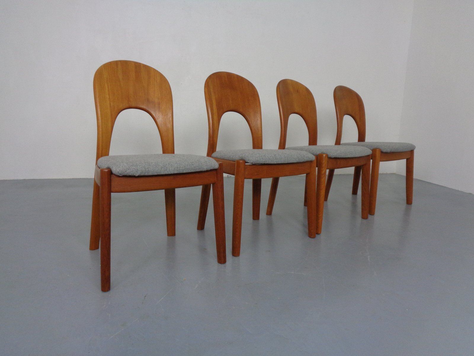 Vintage Morten Dining Chairs In Teak By Niels Koefoed For Hornslet Møbelfabrik, 1970s, Set Of 4 photo furniture