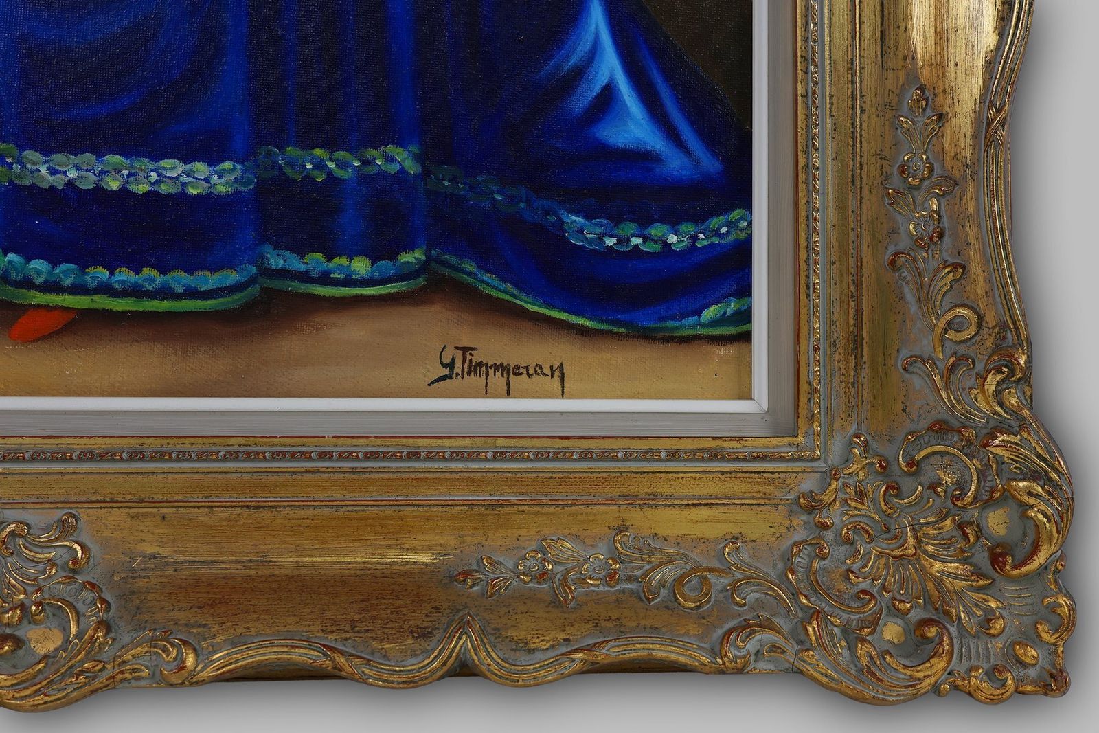 French Artist, Baroque Style Portrait Of Madame Louise Elisabeth Of France, 1950s, Oil On Canvas photo buy