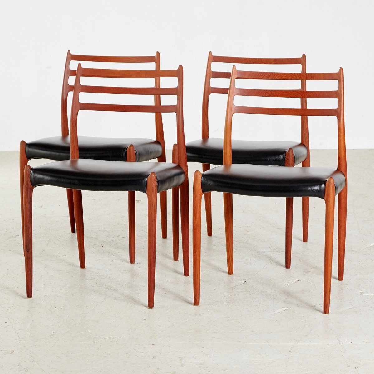 Teak 78 Dining Chairs By Niels Otto Møller For J.L. Møllers, 1960s, Set Of 4 photo furniture