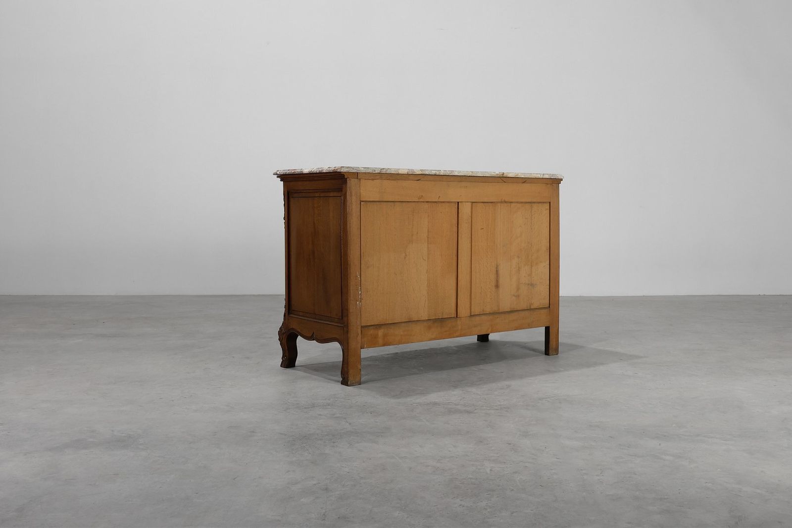 18th Century Louis XV Oak And Marble Chest Of Drawers, France photo 6245.0