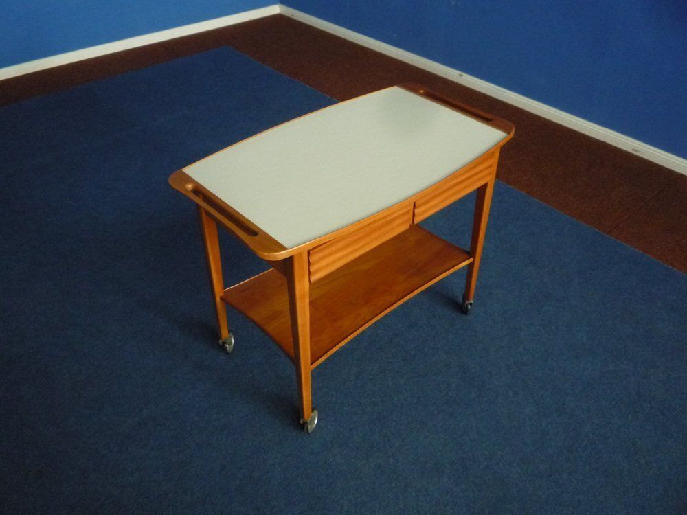 Bar Cart In Cherry From Schildknecht, 1950s