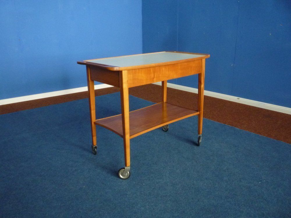 Bar Cart In Cherry From Schildknecht, 1950s photo Furniture