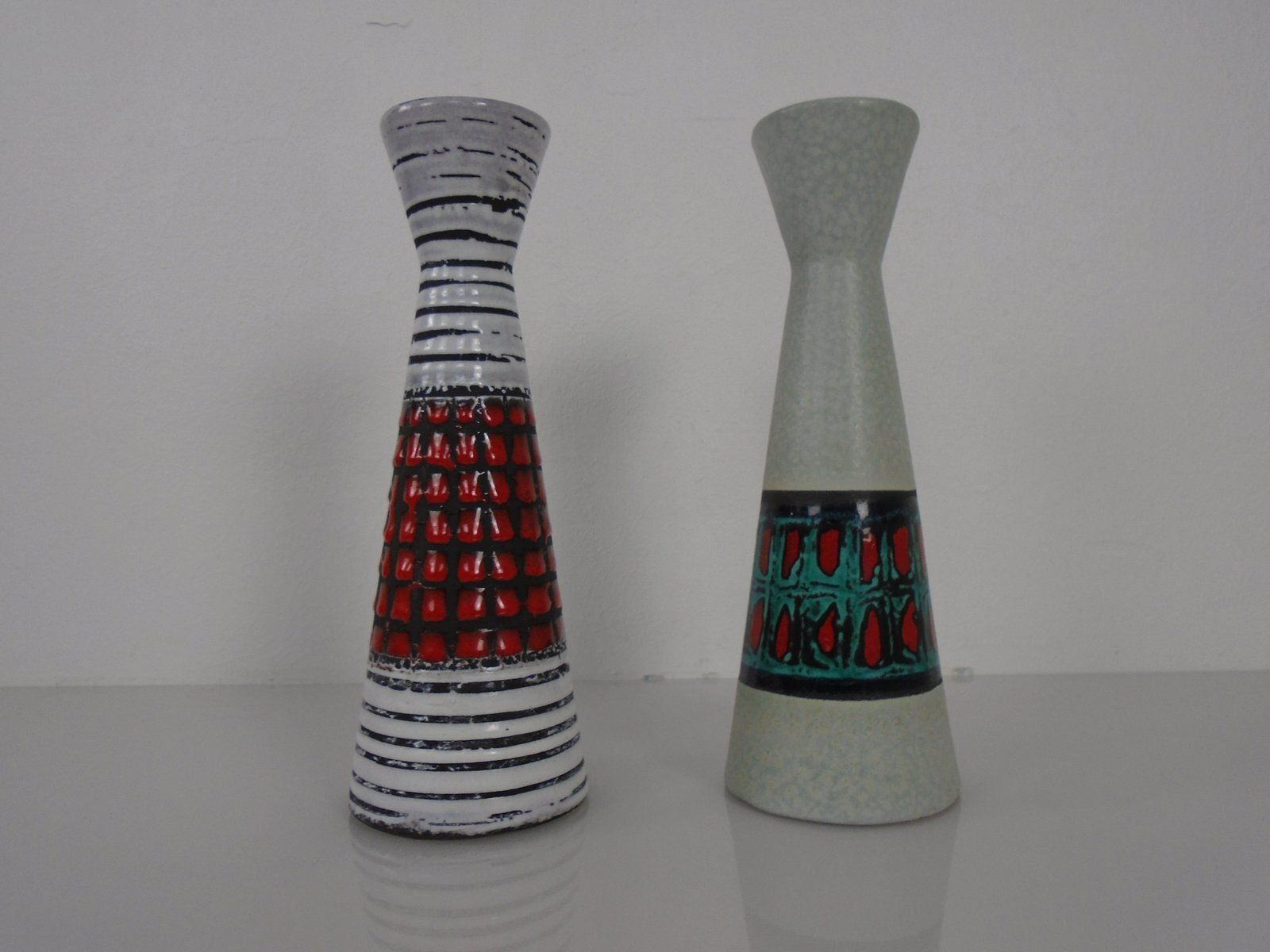 Ceramic Vases By Heinz Siery For Scheurich, 1950s, Set Of 2 photo Home Decor