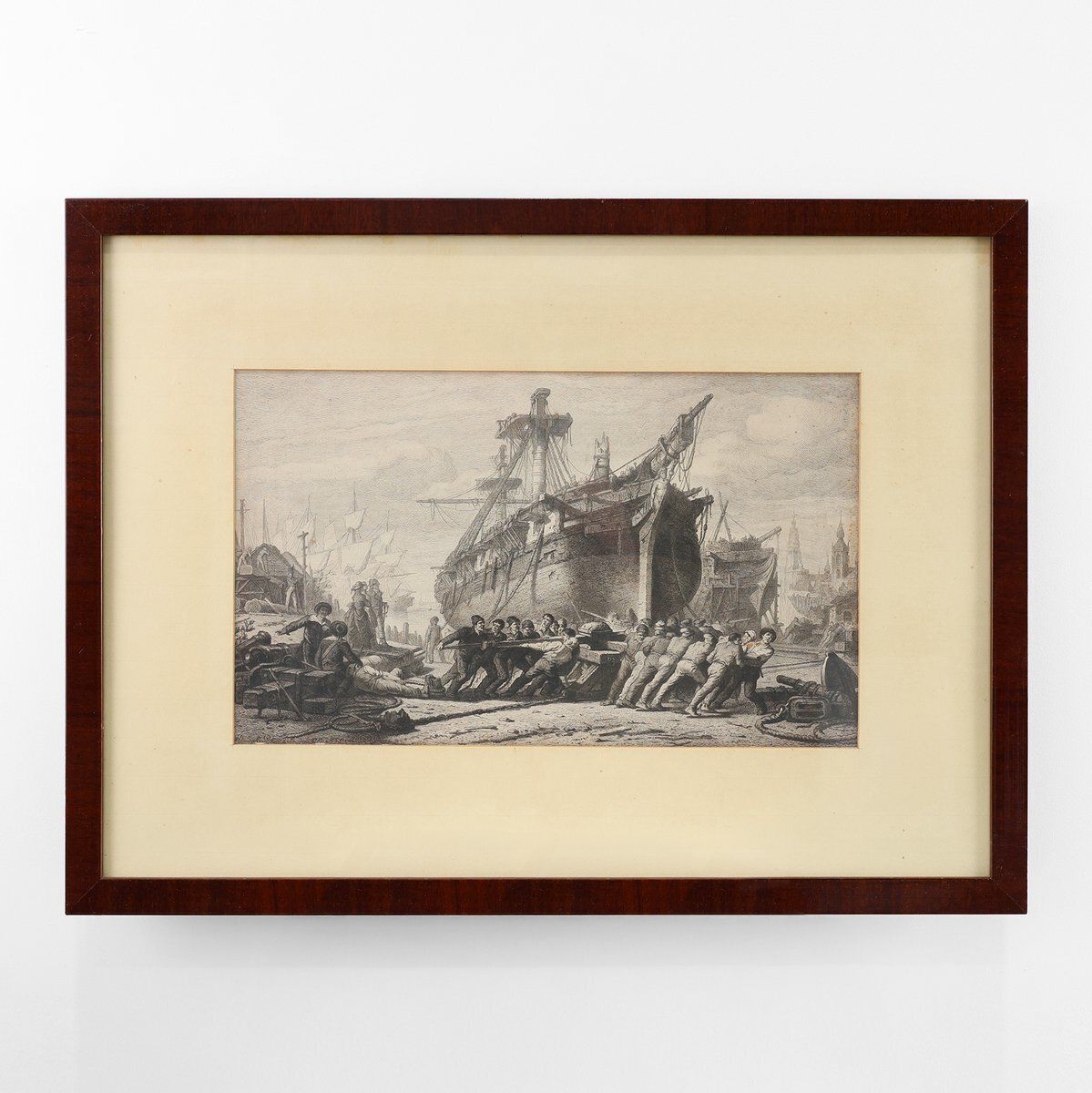 After Hendrik Schaefels, Belgian Engraving Of Napoleon I, 1804, Glass & Wood & Paper photo furniture