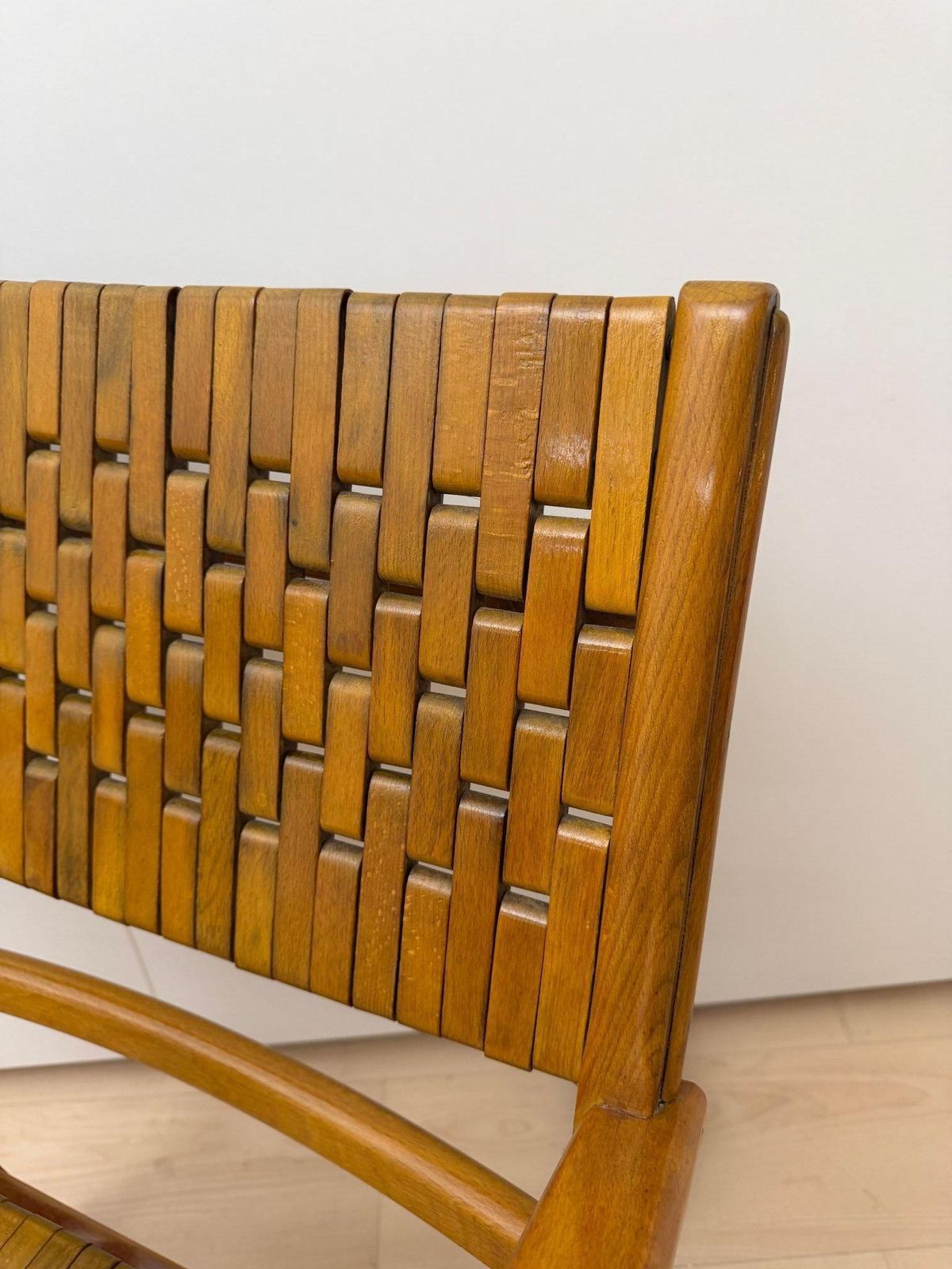 3712.0 Pair Of ‘Armchairs By, Gelenka’ Solid Beech Wood, Germany Circa 1950 photo