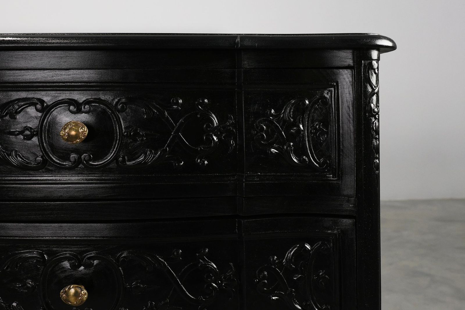Furniture Vintage French Chest Of Drawers In Carved Wood, 1950s photo