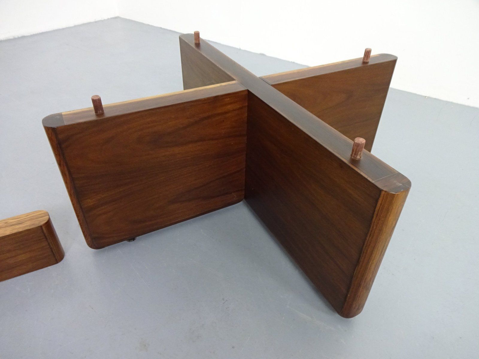 photo buy Italian Rosewood And Glass Coffee Table, 1960s