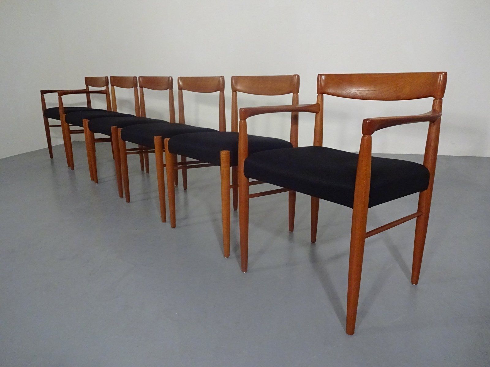 Danish Teak Dining Chairs By H. W. Klein For Bramin, 1960s, Set Of 6