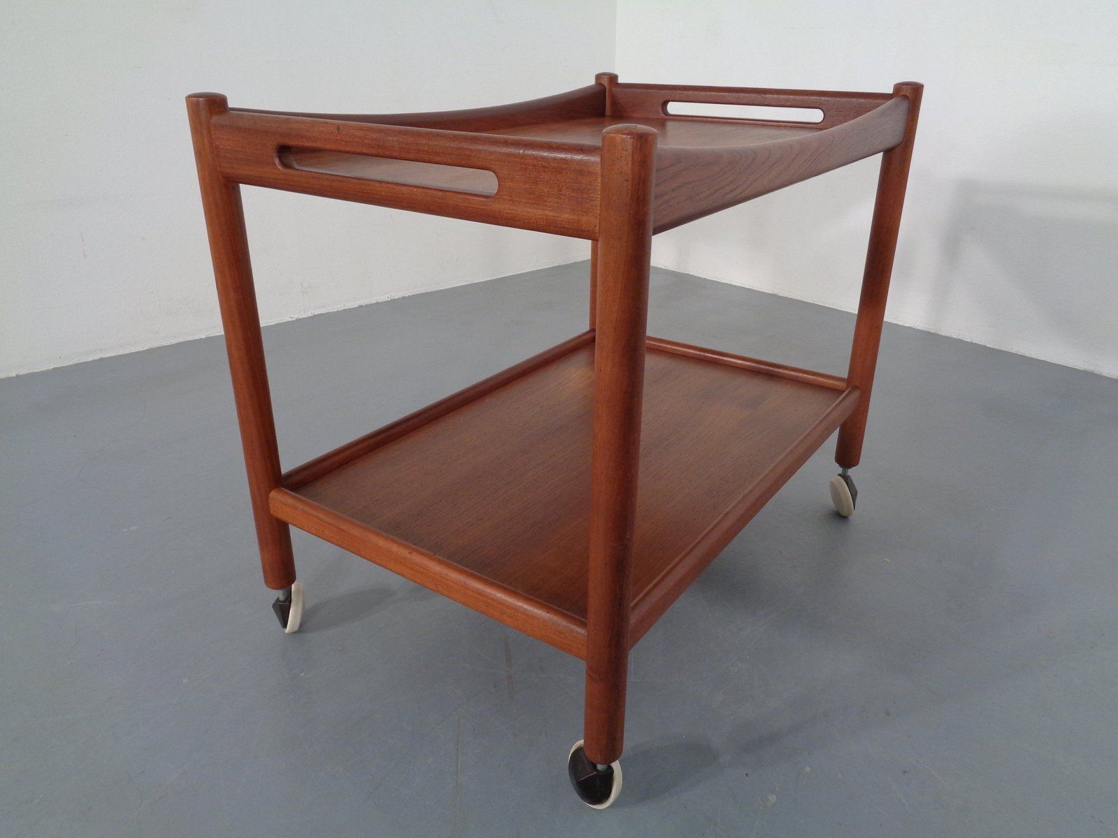 Teak Tea Cart By Hans J. Wegner For Andreas Tuck, Denmark, 1950s photo vinterior