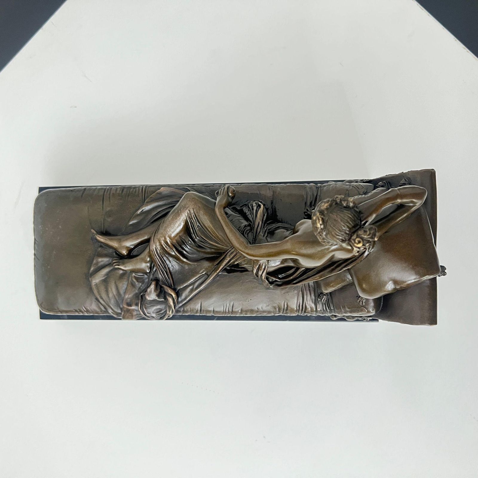 1679.0 Bronze Sculpture After A. Canova, P. Bonaparte As Venus Victrix, Paris, 20th. C. photo