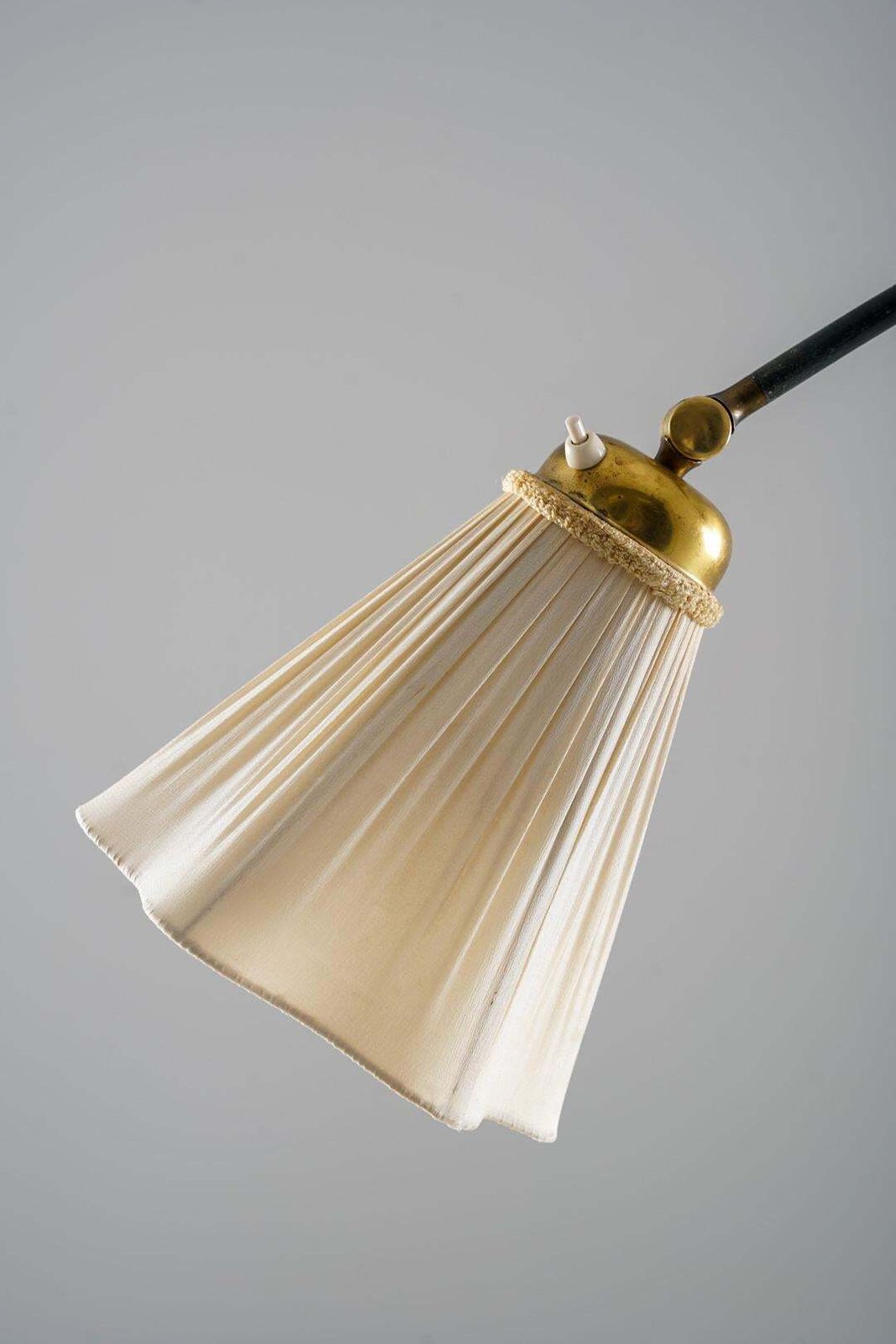 Swedish Floor Lamp In Patinated Brass, 1930s photo Lighting