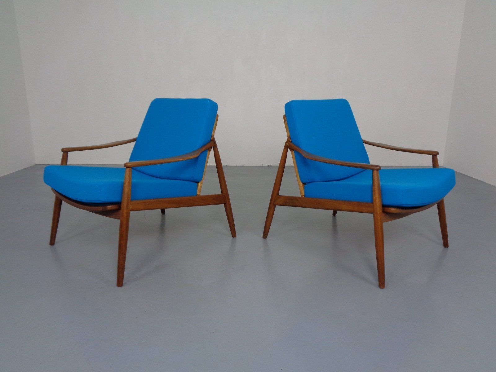 Upholstered Teak Lounge Chairs By Hartmut Lohmeyer For Wilkhahn, 1960s, Set Of 2 photo Furniture