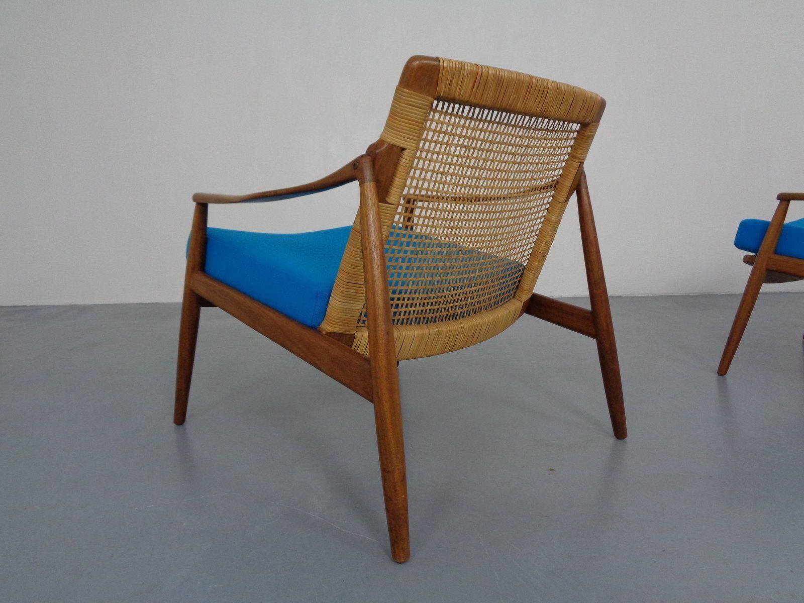6939.0 Upholstered Teak Lounge Chairs By Hartmut Lohmeyer For Wilkhahn, 1960s, Set Of 2 photo