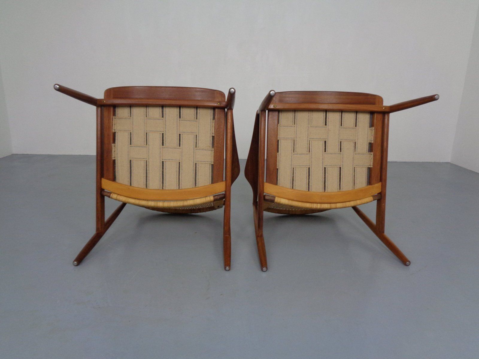 photo vintage Upholstered Teak Lounge Chairs By Hartmut Lohmeyer For Wilkhahn, 1960s, Set Of 2