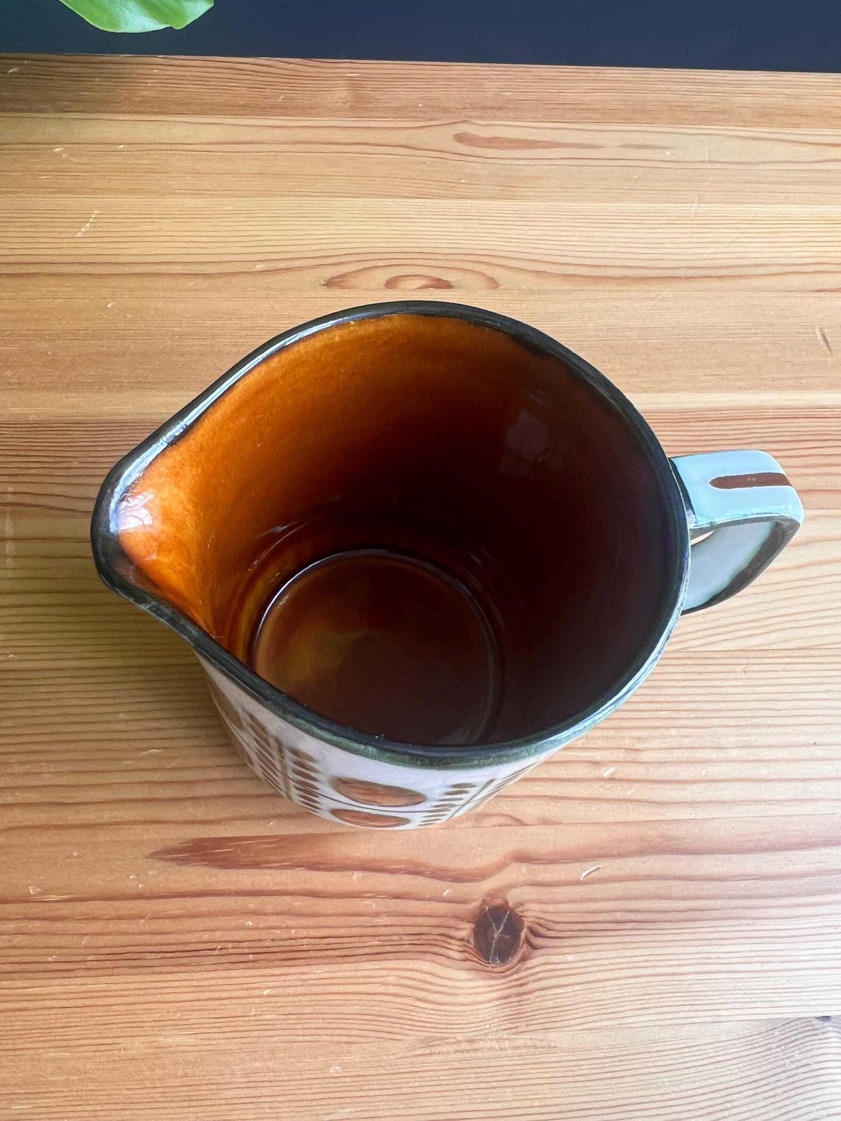 Vintage Boch La Louvière Noix Jug   Mid Century Modern 1960s Milk Pitcher photo vinterior