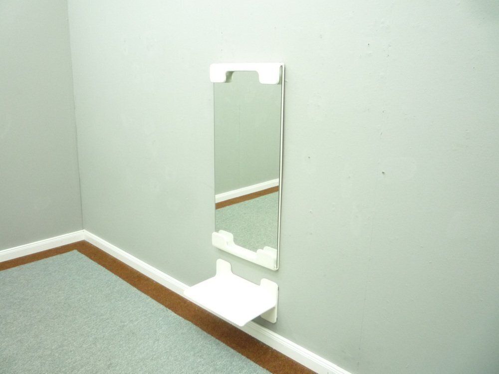 Space Age Wall Mirror & Shelf By Ernst Igl For Werndl, 1970s, Set Of 2