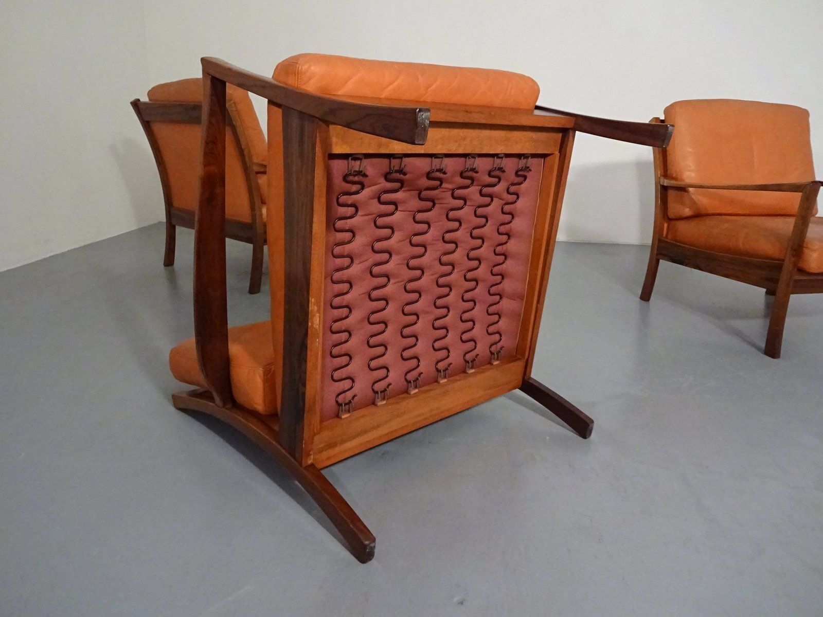 390.0 Rosewood And Leather Easy Chair, Denmark, 1960s photo