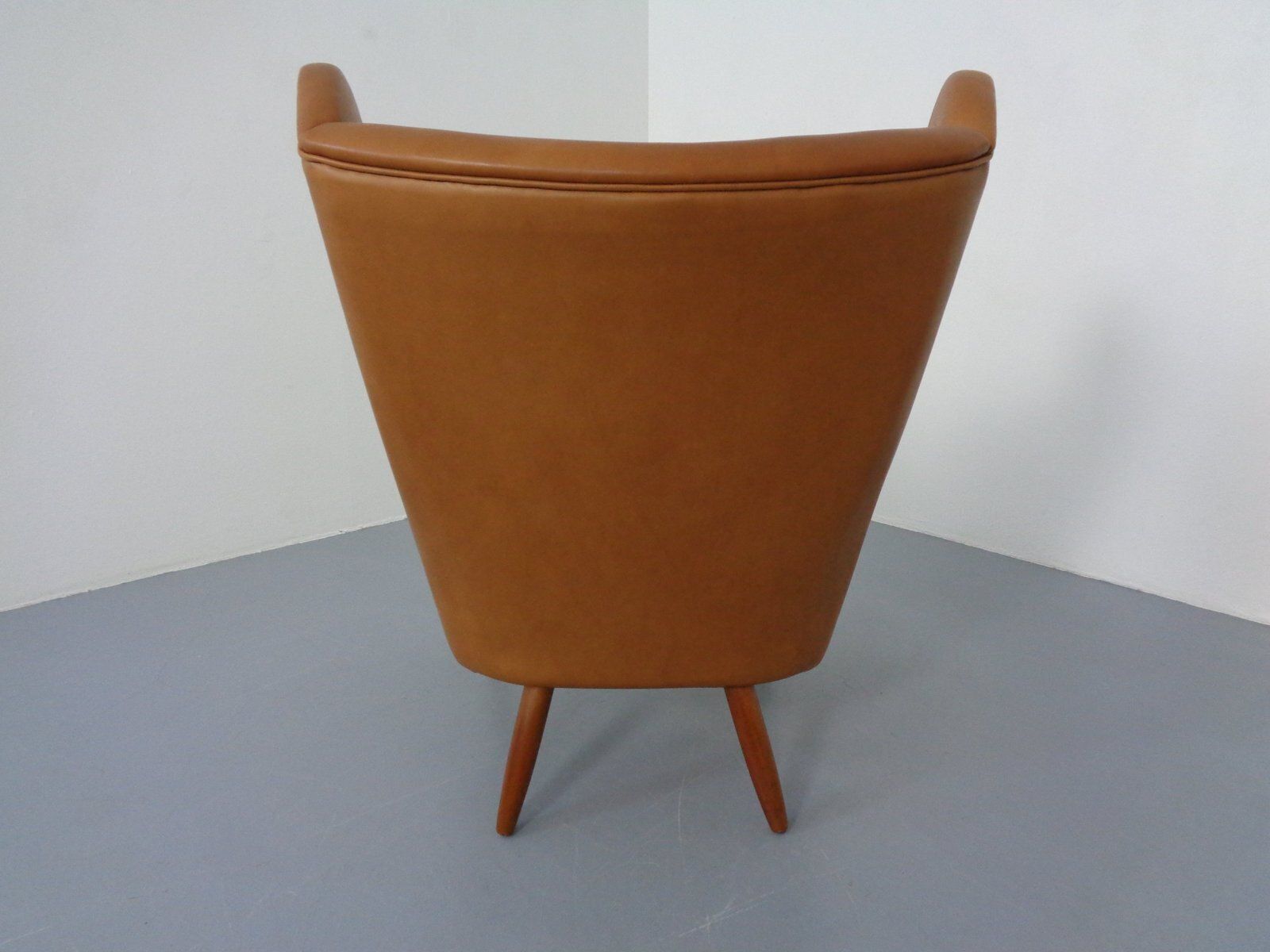 photo vinterior Teak And Leather Armchair By Svend Skipper For Skippers Møbler, Denmark, 1960s