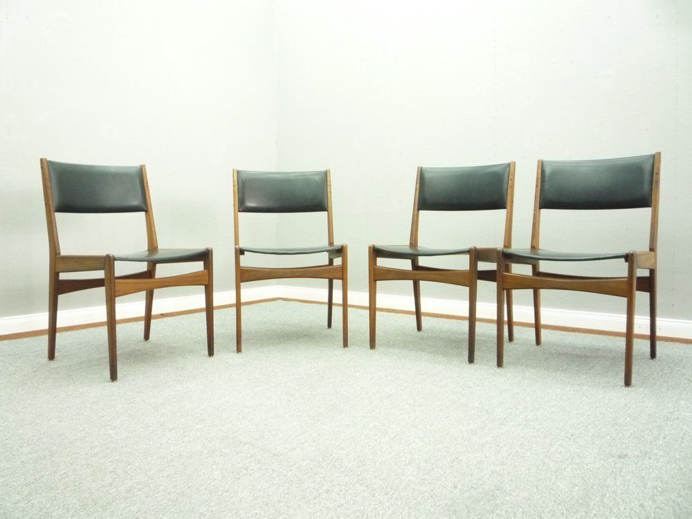 Teak Dining Chairs By Poul M. Volther, 1960s, Set Of 4